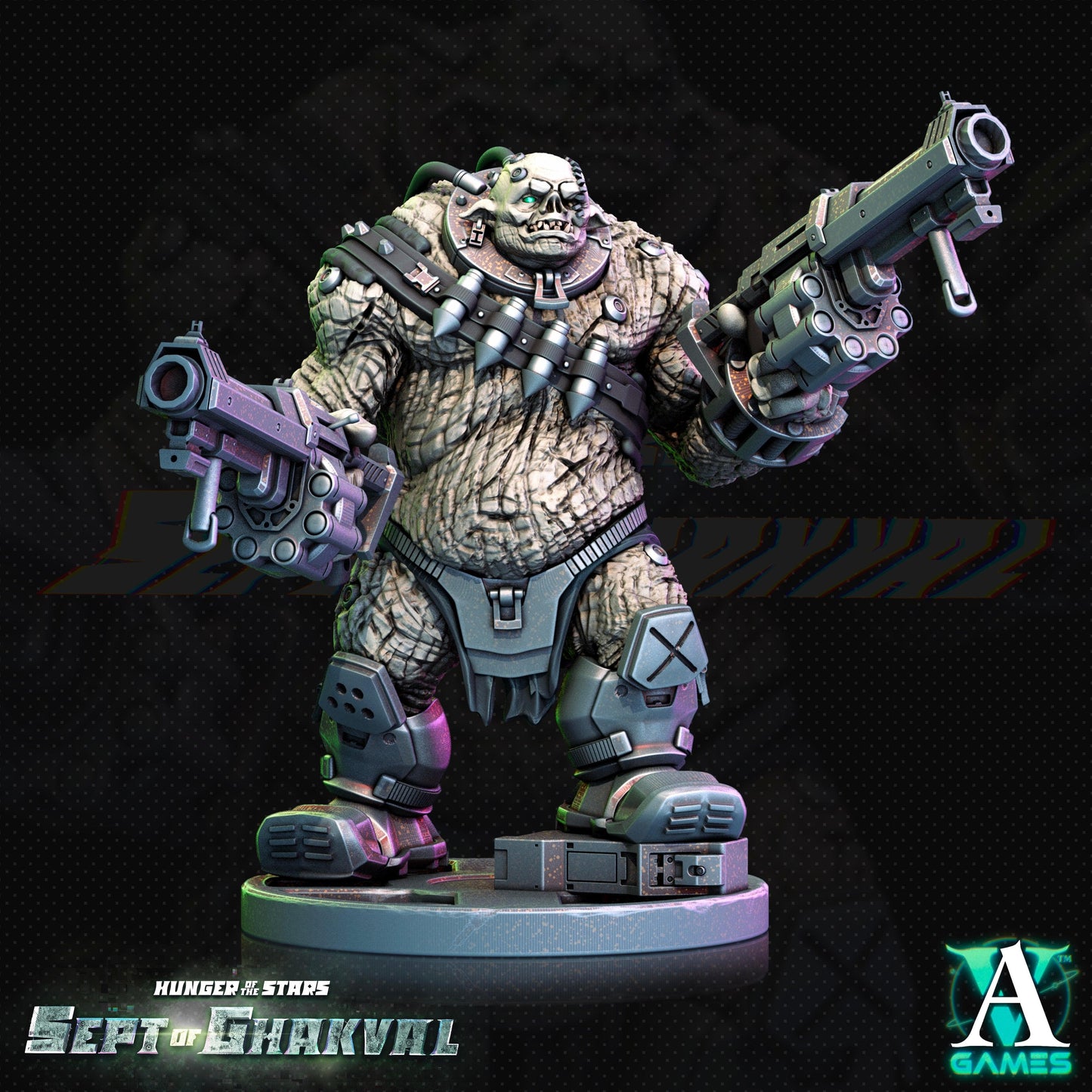 3D Printed Archvillain Games Ghakval Ghu Grunts Hunger of the Stars 28 32mm D&D - 3D Printing Boss 