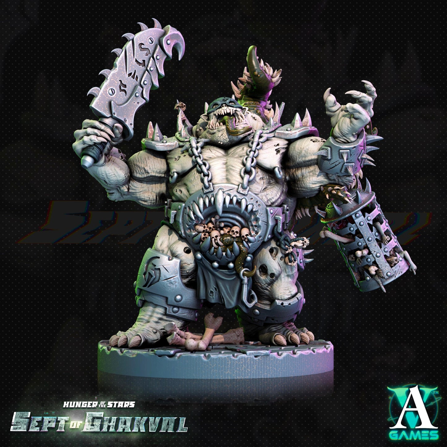 3D Printed Archvillain Games Ghakval Jailers Hunger of the Stars 28 32mm D&D - 3D Printing Boss 