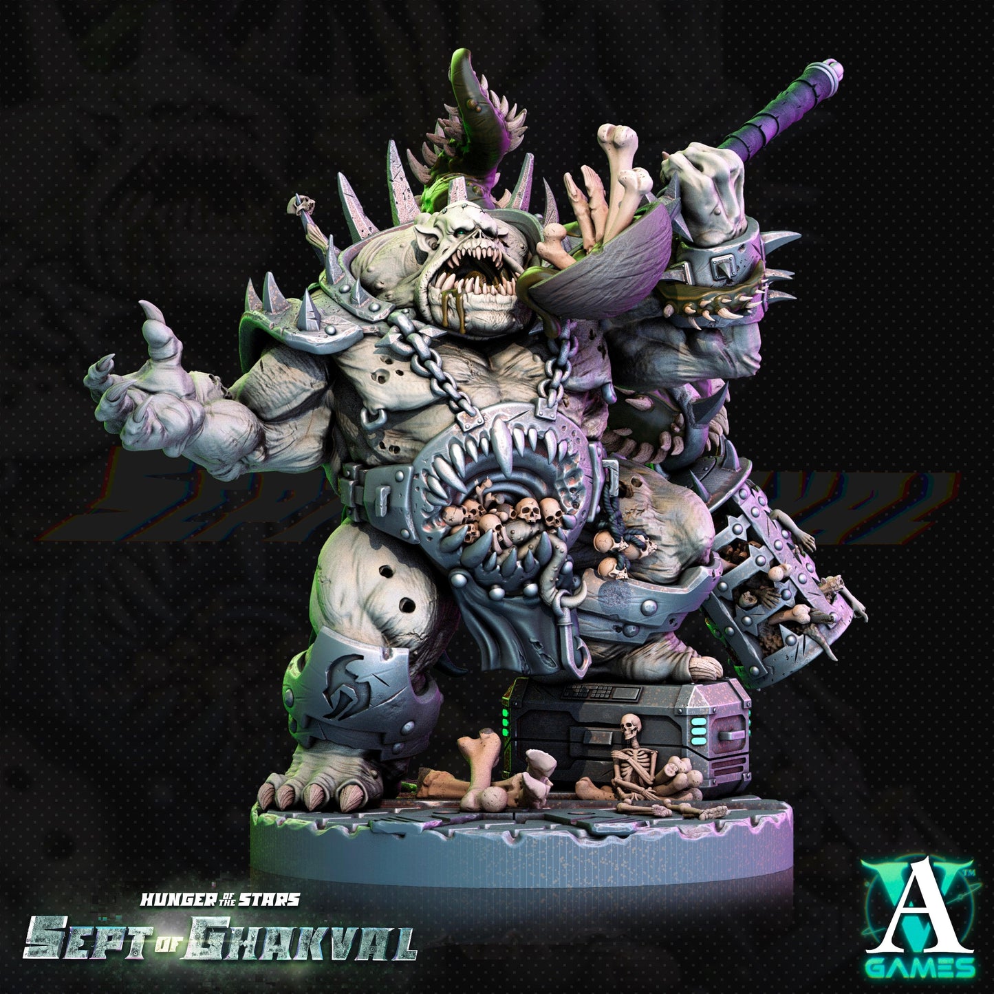 3D Printed Archvillain Games Ghakval Jailers Hunger of the Stars 28 32mm D&D - 3D Printing Boss 