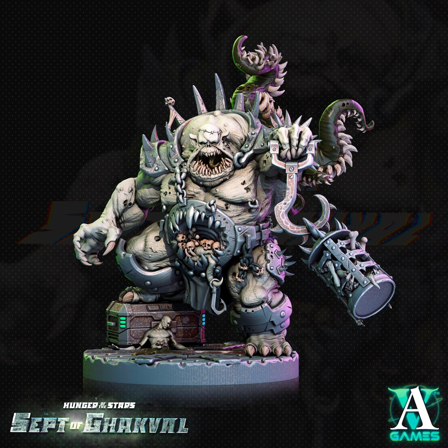 3D Printed Archvillain Games Ghakval Jailers Hunger of the Stars 28 32mm D&D - 3D Printing Boss 
