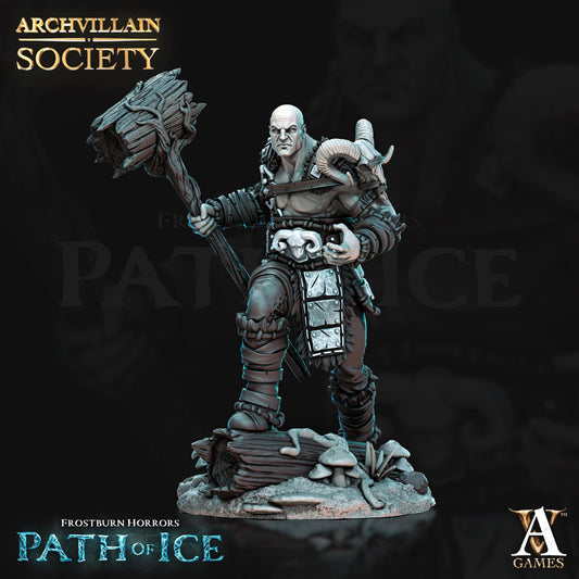 3D Printed Archvillain Games Kailo Hanjarnen - Ice Druid Society Vol. XVIII 28 32mm D&D - 3D Printing Boss 