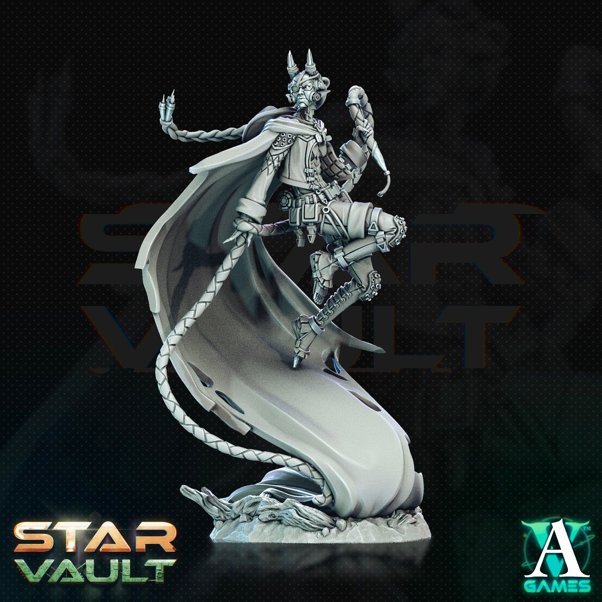 3D Printed Archvillain Games Kora Cowbot Herder The Star Vault 28 32mm D&D - 3D Printing Boss 