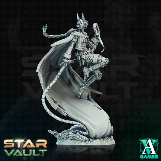 3D Printed Archvillain Games Kora Cowbot Herder The Star Vault 28 32mm D&D - 3D Printing Boss 