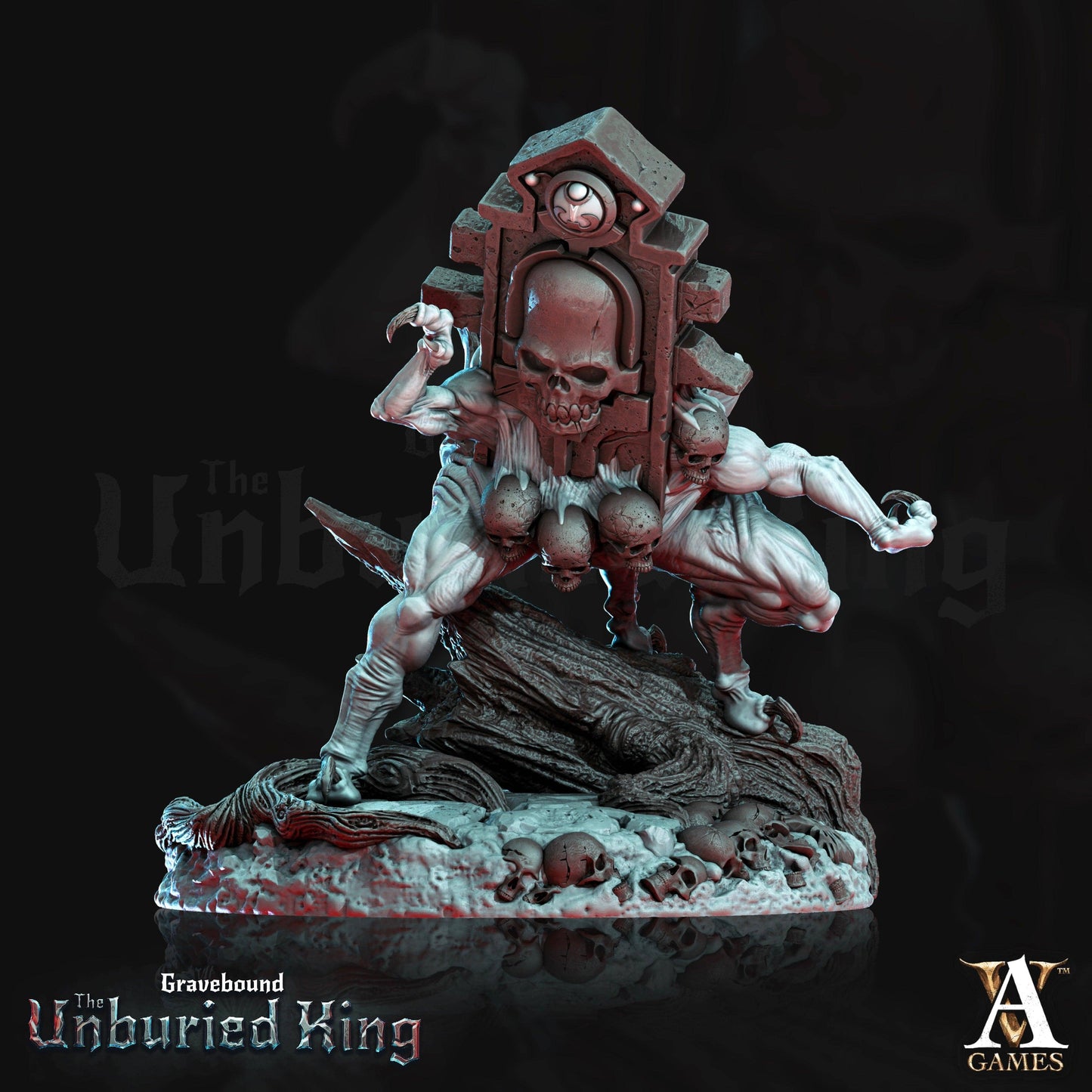 3D Printed Archvillain Games Lapis Erratica - Gravebound The Unburied King 28 32mm D&D - 3D Printing Boss 