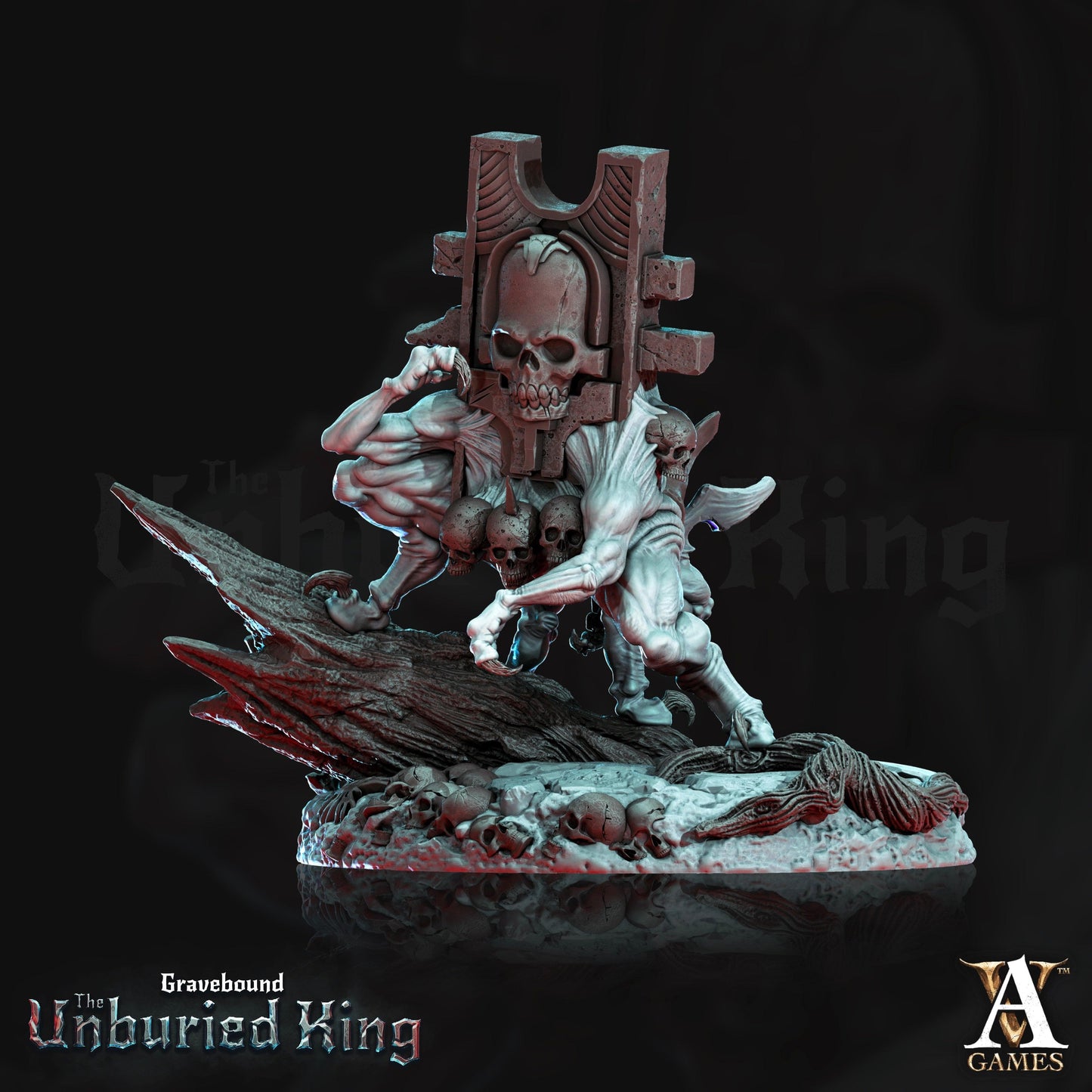 3D Printed Archvillain Games Lapis Erratica - Gravebound The Unburied King 28 32mm D&D - 3D Printing Boss 
