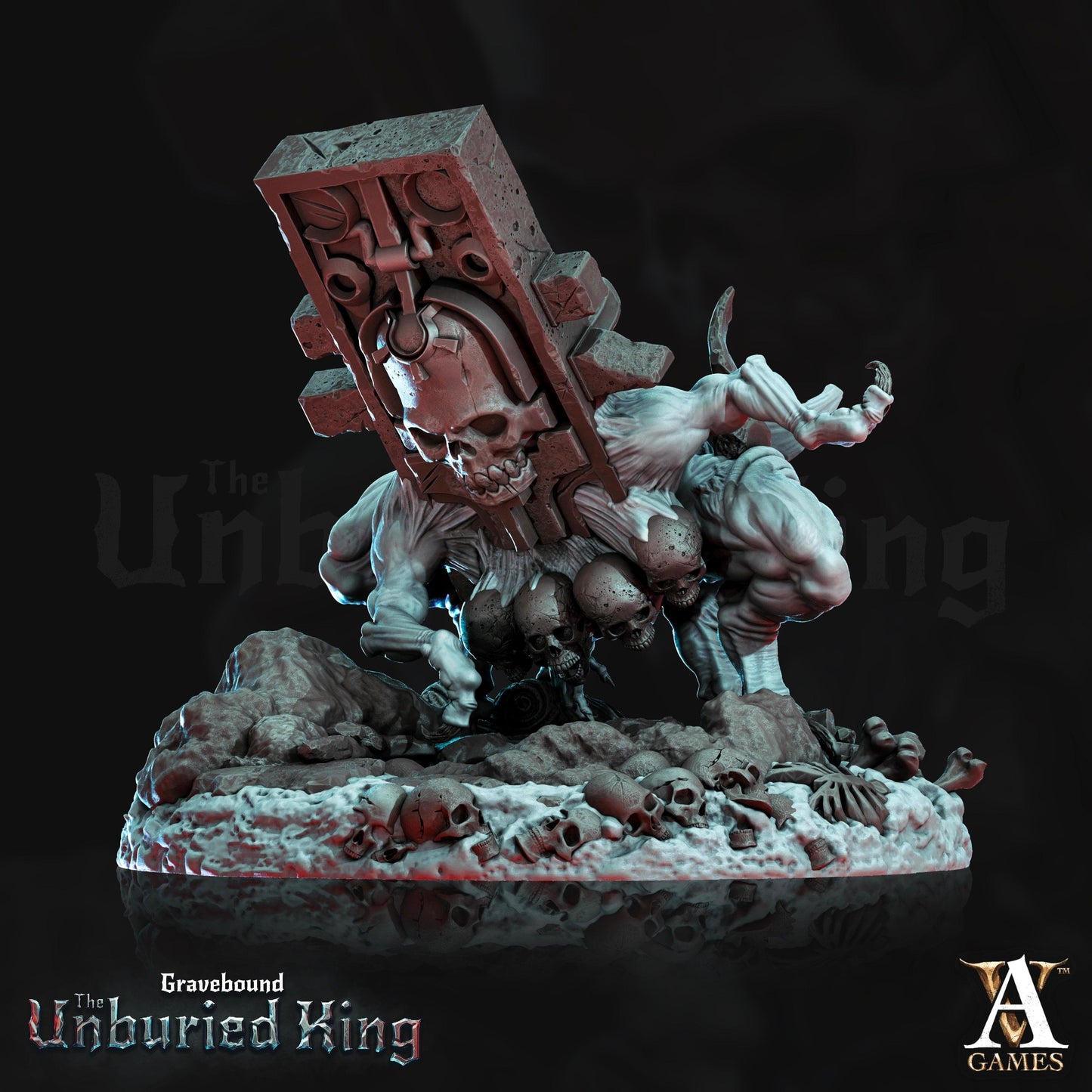 3D Printed Archvillain Games Lapis Erratica - Gravebound The Unburied King 28 32mm D&D - 3D Printing Boss 