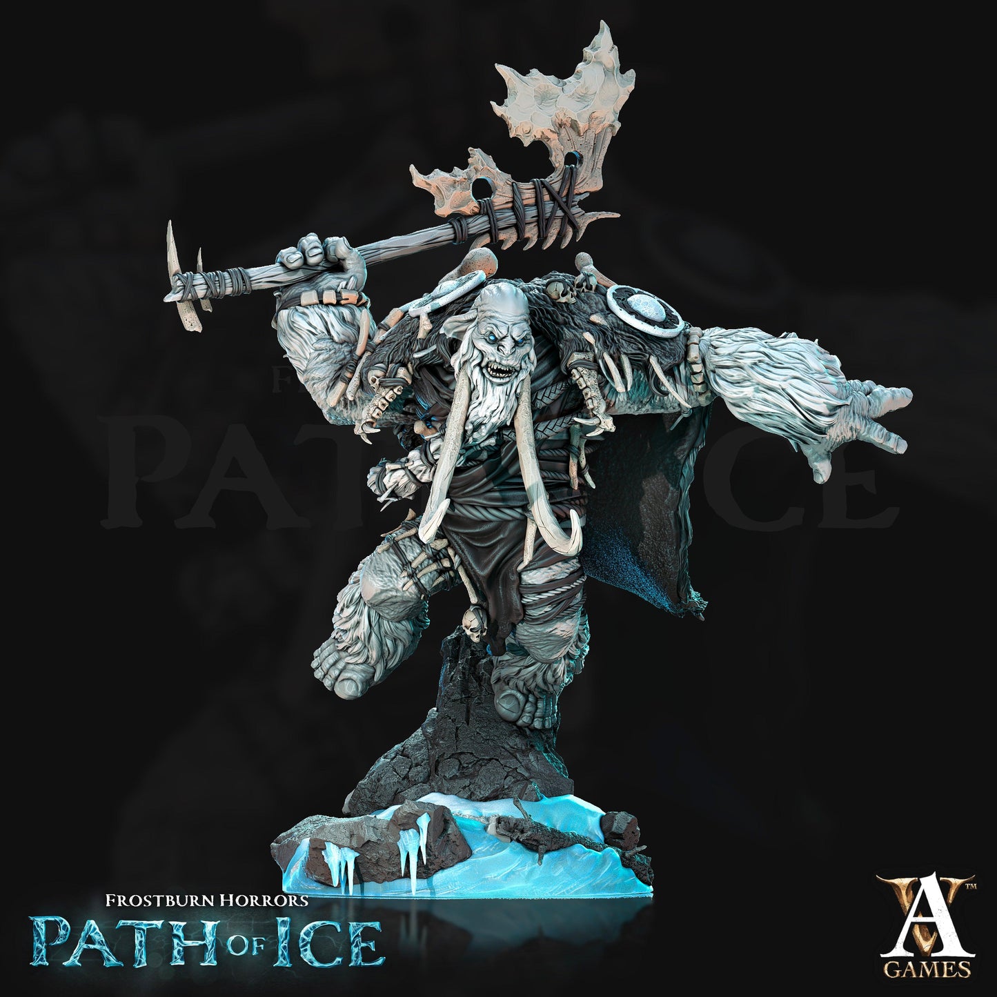 3D Printed Archvillain Games Mammuti Frostburn Horrors - Path of Ice 28 32mm D&D - 3D Printing Boss 