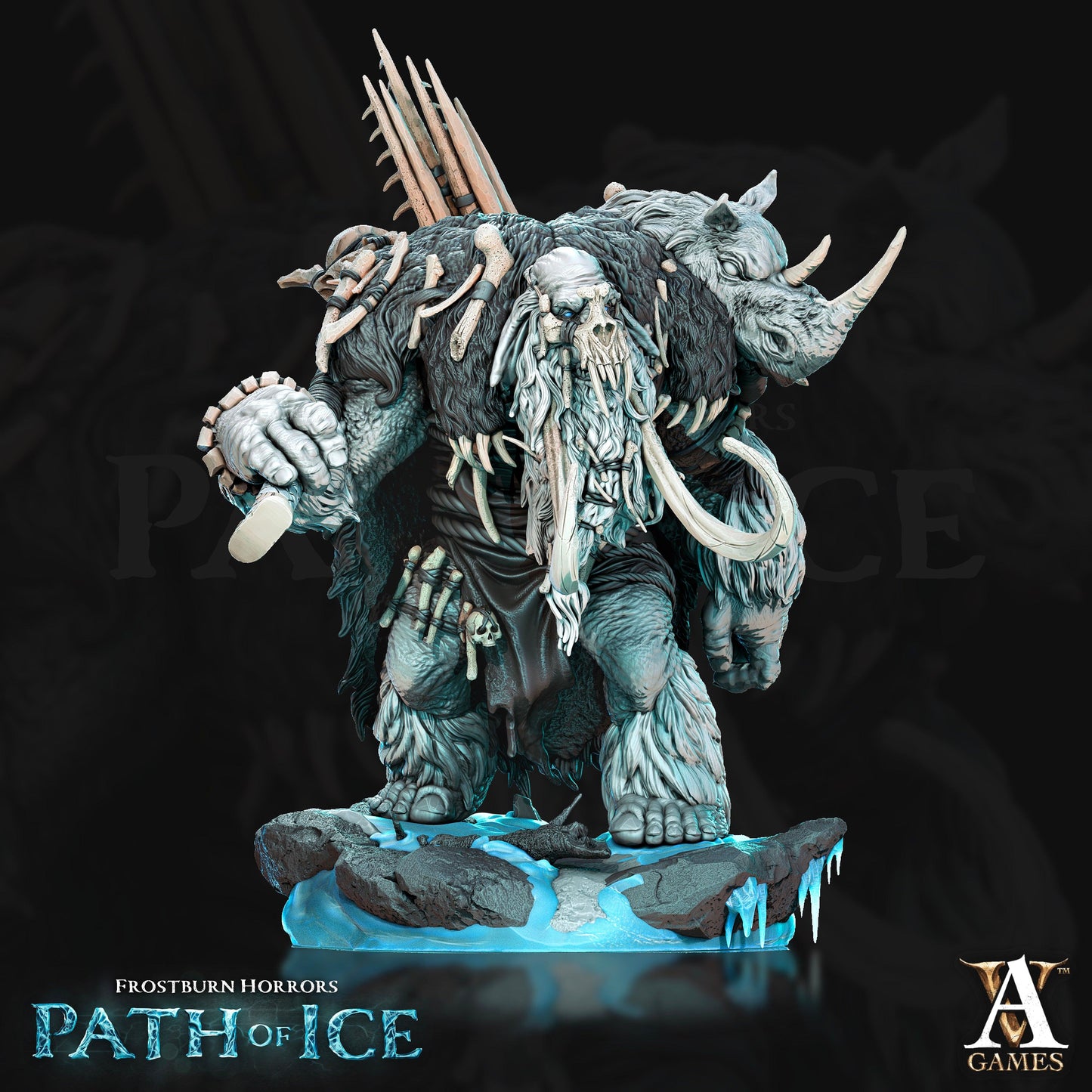 3D Printed Archvillain Games Mammuti Frostburn Horrors - Path of Ice 28 32mm D&D - 3D Printing Boss 