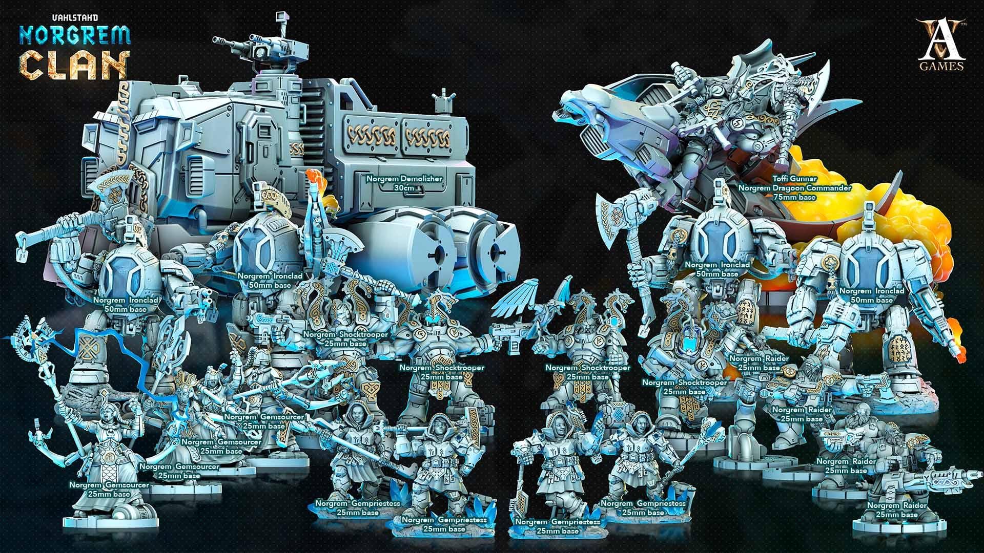 3D Printed Archvillain Games Norgrem Demolisher Vahlstahd - Norgrem Clan 28 32mm D&D - 3D Printing Boss 