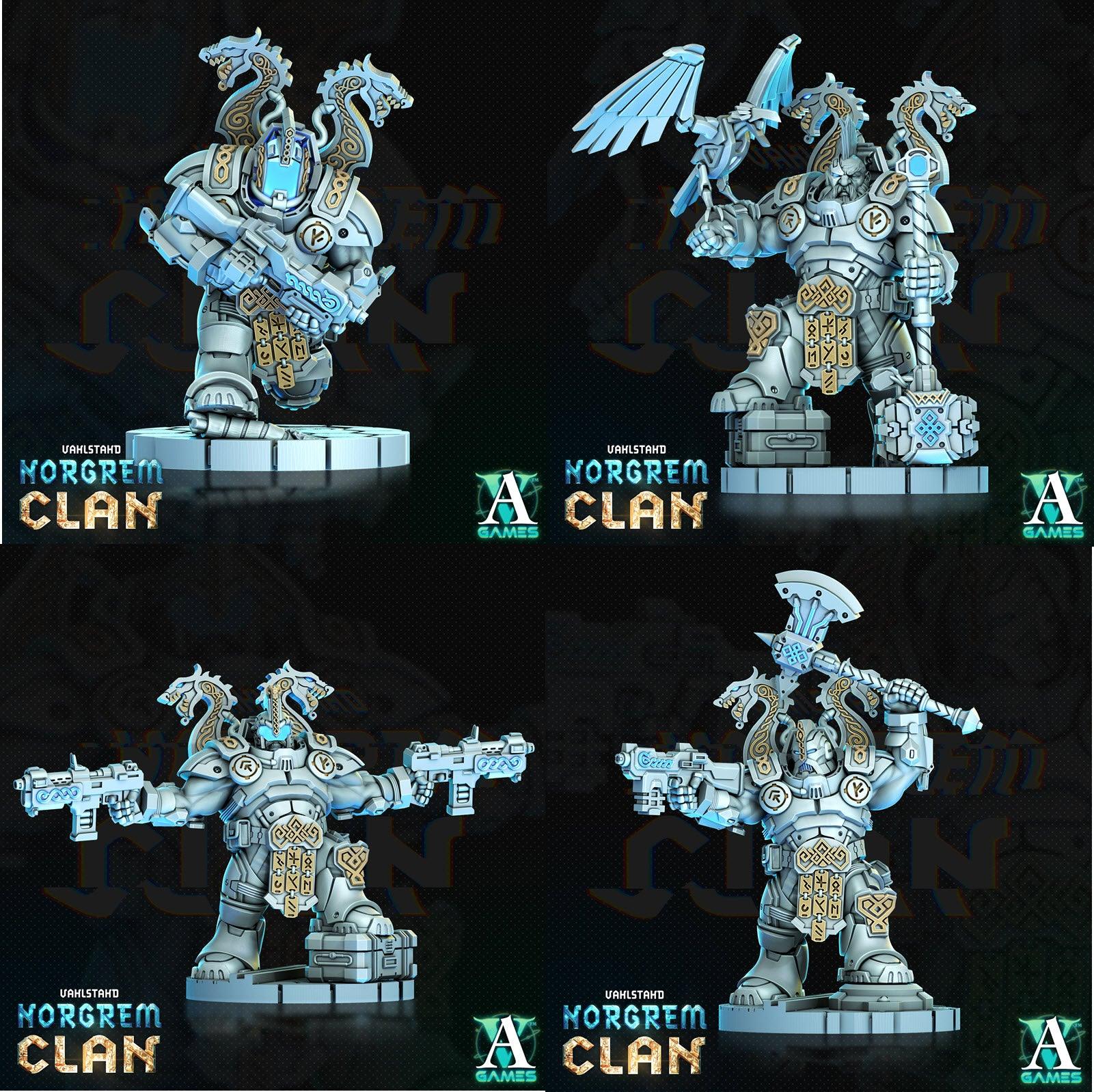 3D Printed Archvillain Games Norgrem Shocktroopers Vahlstahd - Norgrem Clan 28 32mm D&D - 3D Printing Boss 