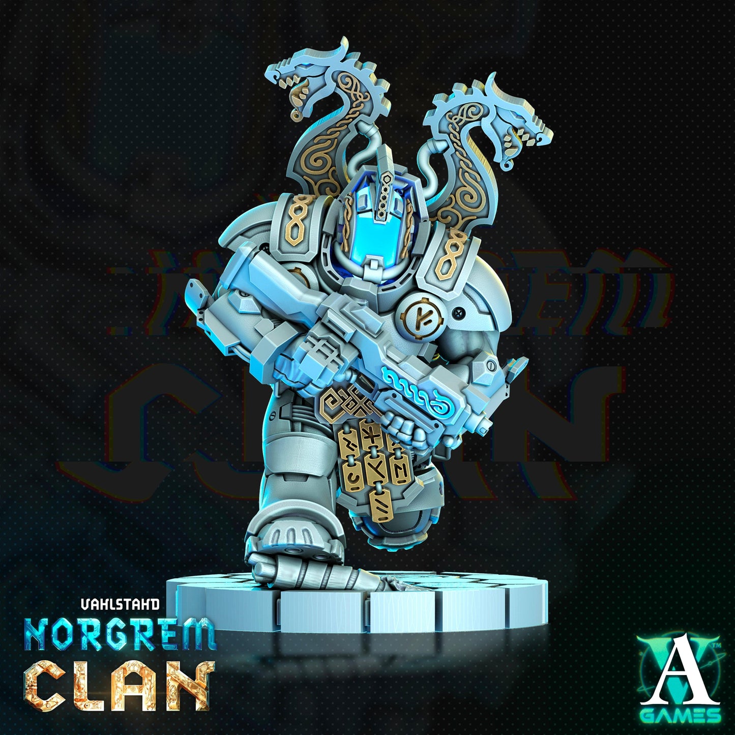 3D Printed Archvillain Games Norgrem Shocktroopers Vahlstahd - Norgrem Clan 28 32mm D&D - 3D Printing Boss 
