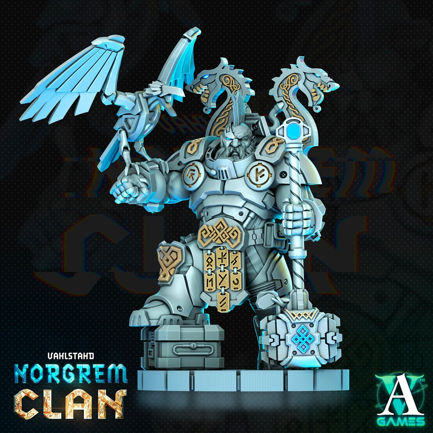 3D Printed Archvillain Games Norgrem Shocktroopers Vahlstahd - Norgrem Clan 28 32mm D&D - 3D Printing Boss 