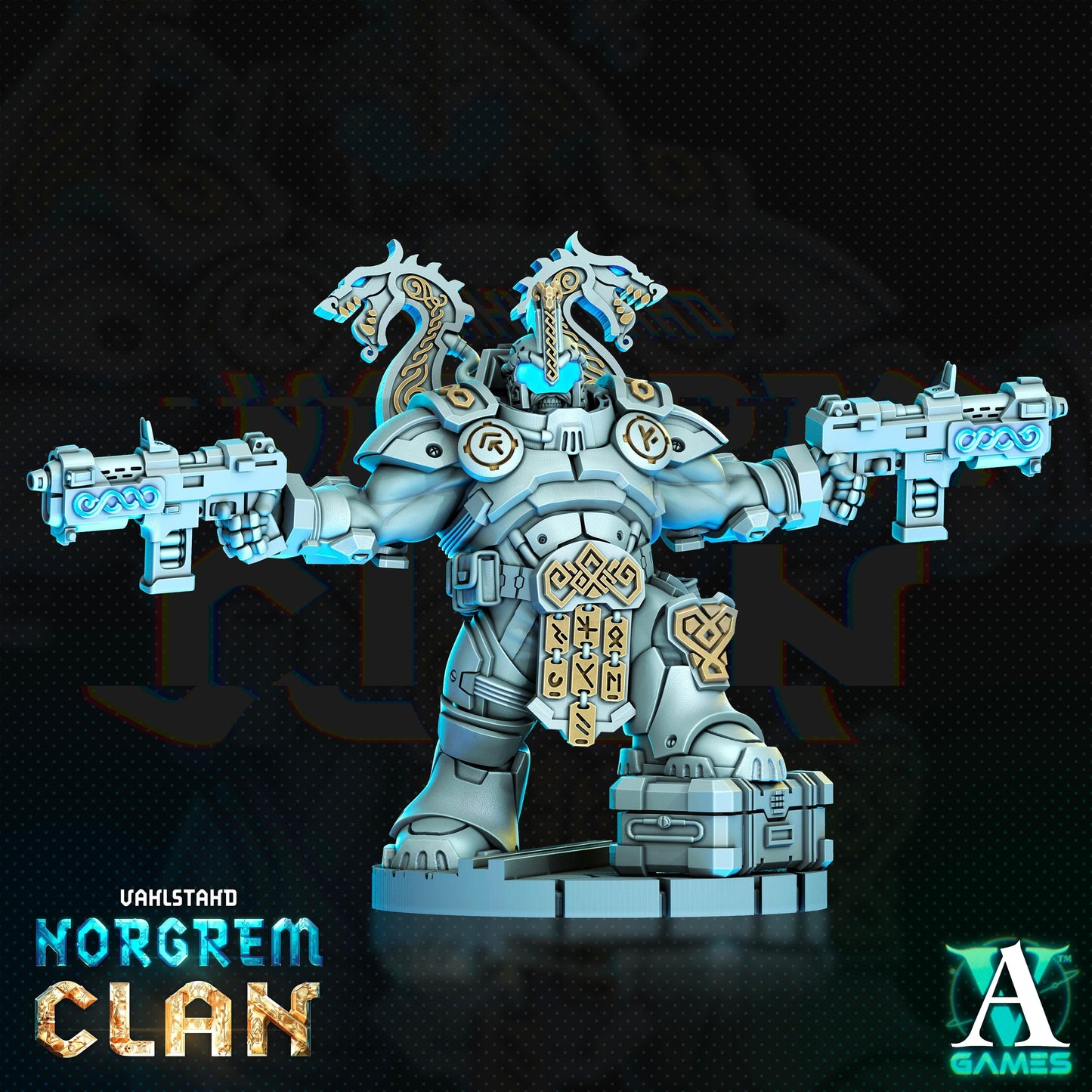 3D Printed Archvillain Games Norgrem Shocktroopers Vahlstahd - Norgrem Clan 28 32mm D&D - 3D Printing Boss 