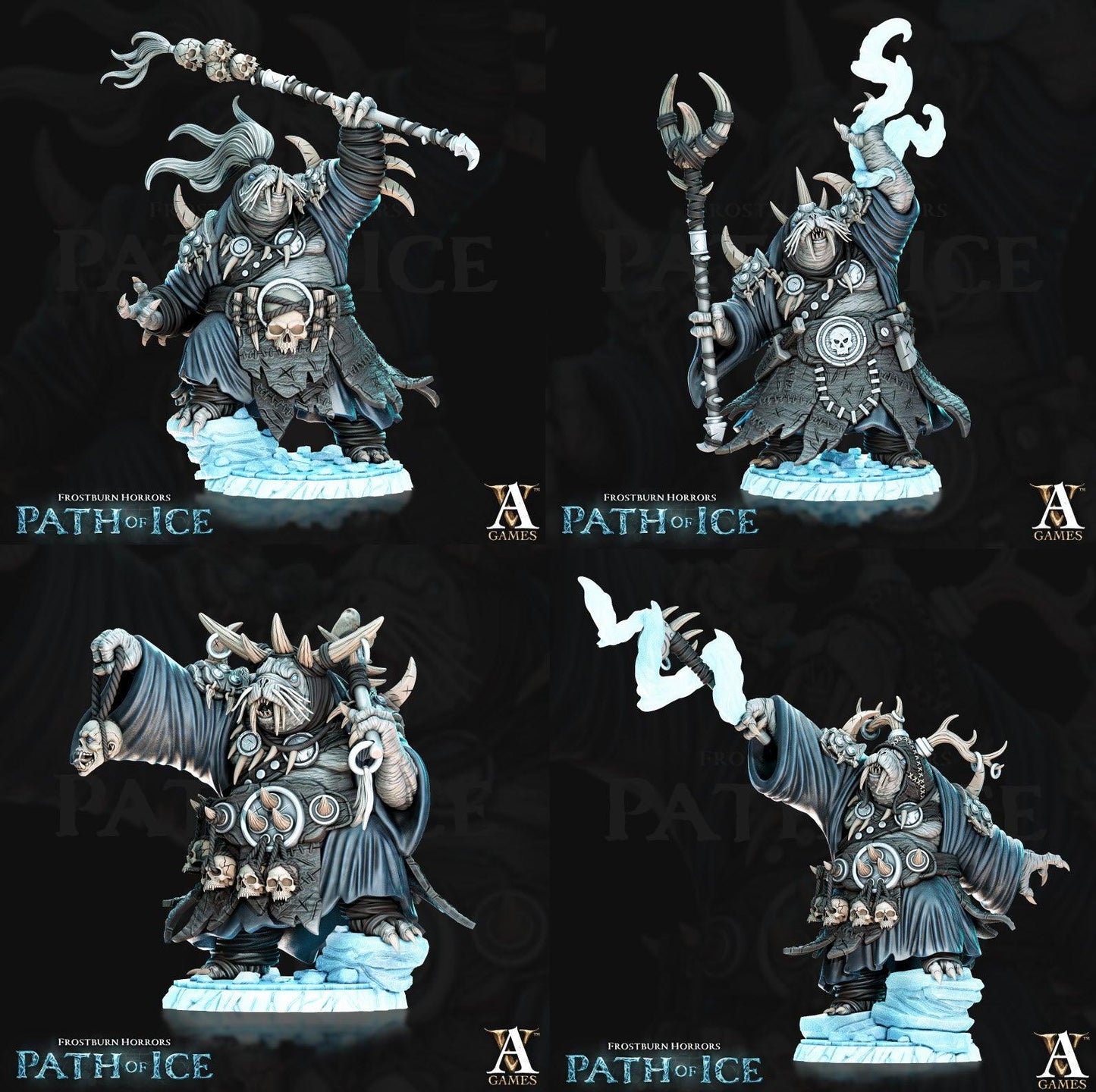 3D Printed Archvillain Games Odoben Doomseekers Frostburn Horrors - Path of Ice 28 32mm D&D - 3D Printing Boss 