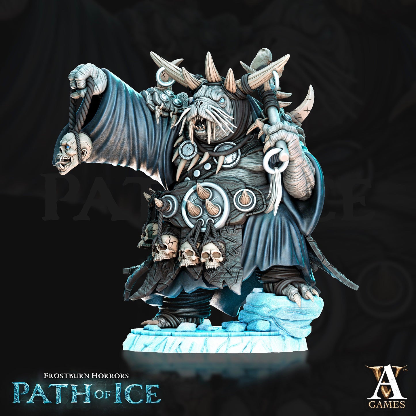 3D Printed Archvillain Games Odoben Doomseekers Frostburn Horrors - Path of Ice 28 32mm D&D - 3D Printing Boss 