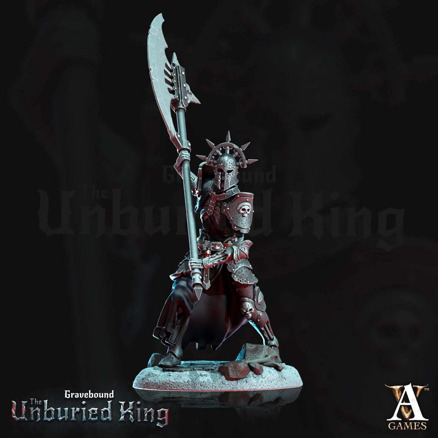 3D Printed Archvillain Games Ossefacti- Gravebound The Unburied King 28 32mm D&D - 3D Printing Boss 