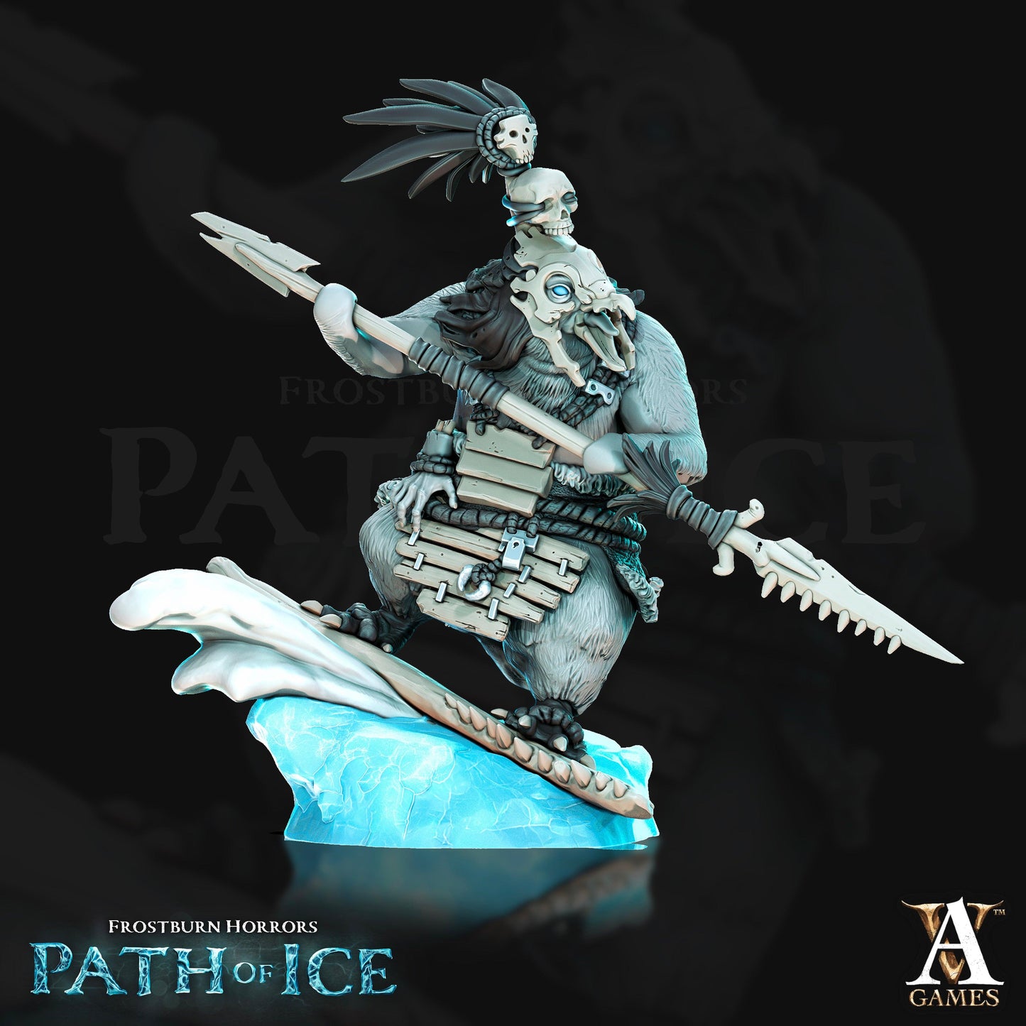 3D Printed Archvillain Games Pingvi Scouts Frostburn Horrors - Path of Ice 28 32mm D&D - 3D Printing Boss 