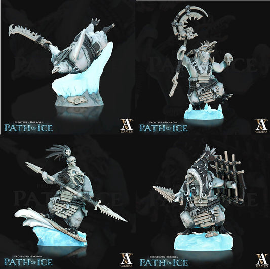 3D Printed Archvillain Games Pingvi Scouts Frostburn Horrors - Path of Ice 28 32mm D&D - 3D Printing Boss 