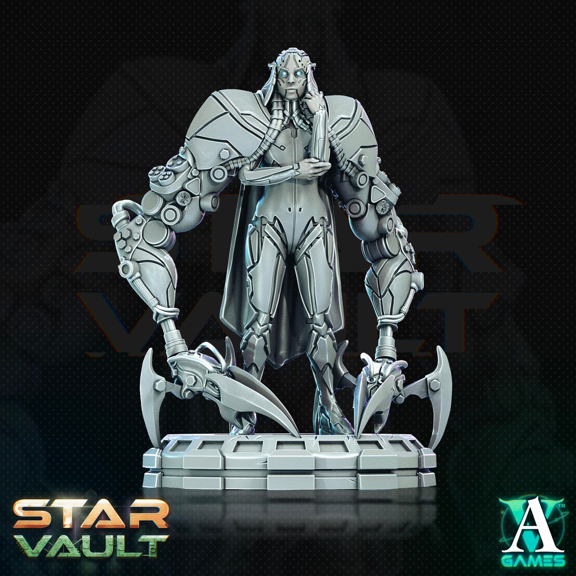3D Printed Archvillain Games Sakura Cartel Mech Tech The Star Vault 28 32mm D&D - 3D Printing Boss 
