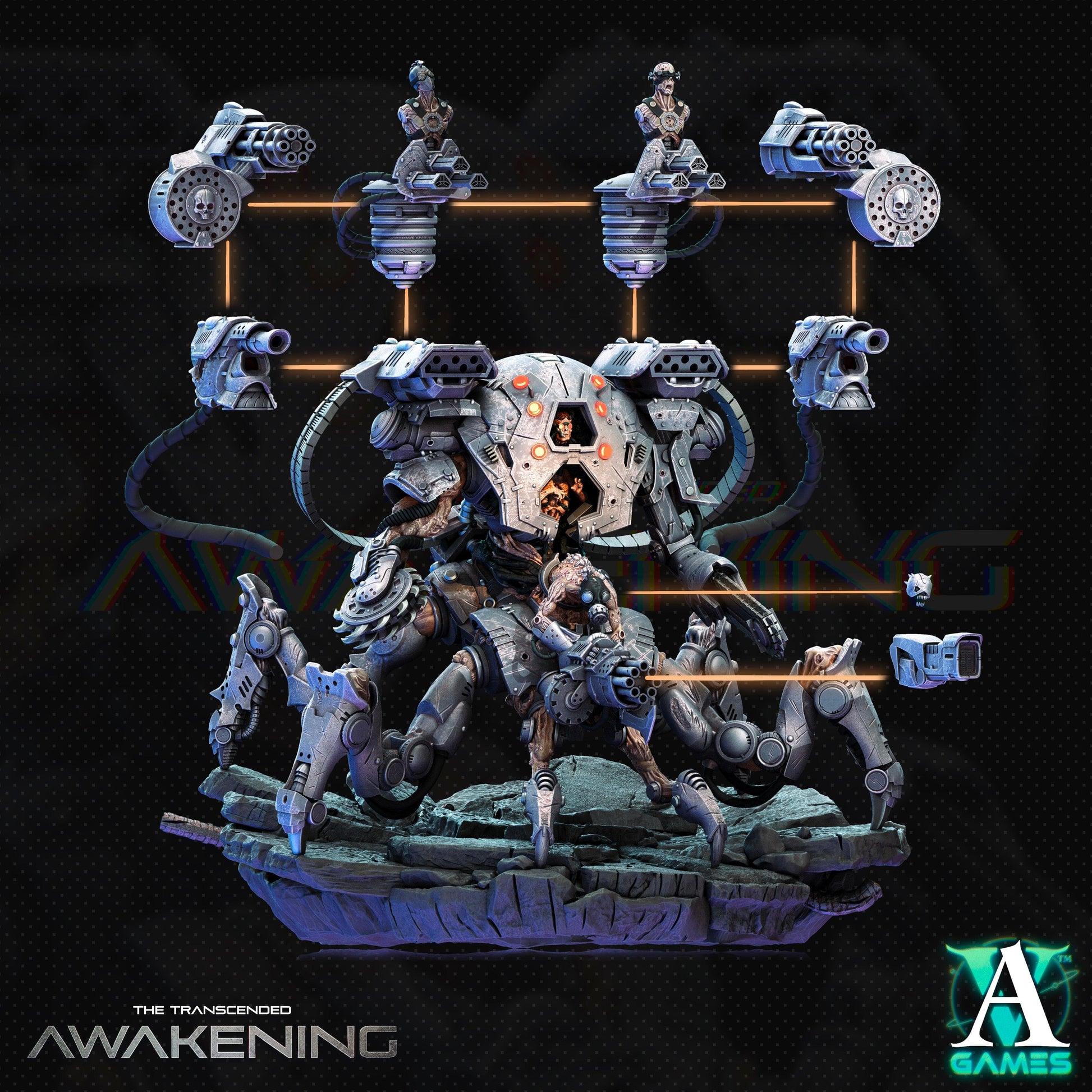 3D Printed Archvillain Games Scion of Despair - The Transcended 28 32mm D&D - 3D Printing Boss 