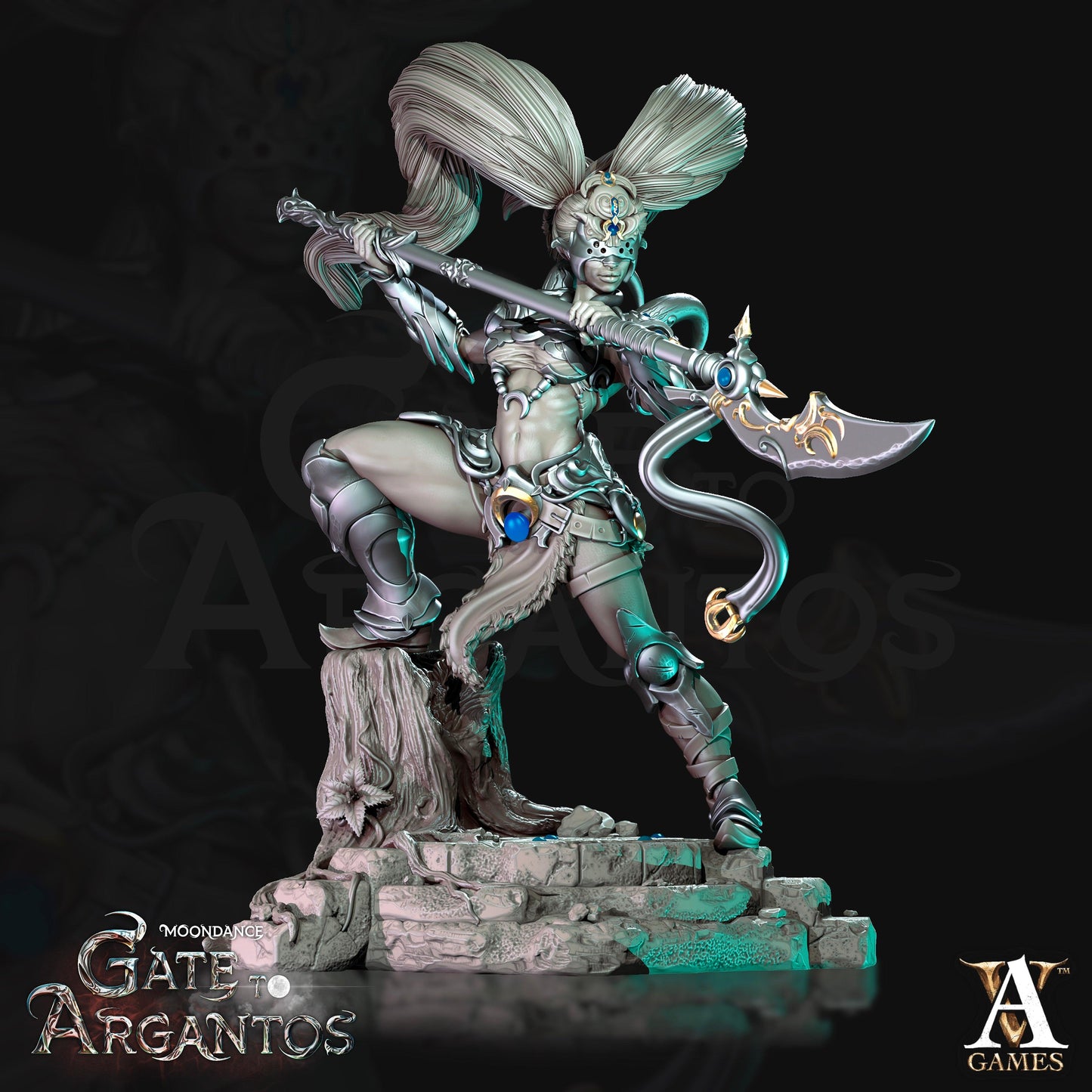 3D Printed Archvillain Games Sister Of The Black Moon Moondance - Gate to Argantos 28 32mm D&D - 3D Printing Boss 