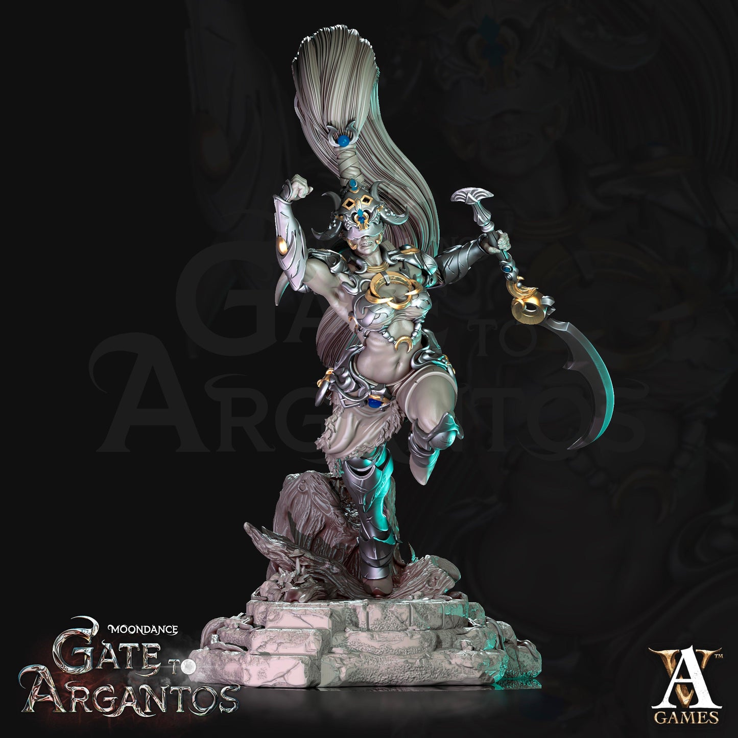 3D Printed Archvillain Games Sister Of The Black Moon Moondance - Gate to Argantos 28 32mm D&D - 3D Printing Boss 