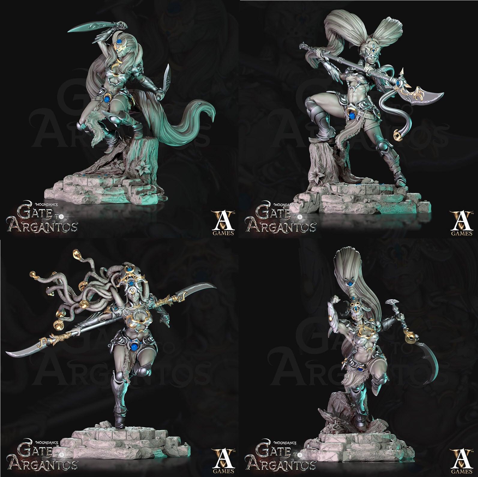 3D Printed Archvillain Games Sister Of The Black Moon Moondance - Gate to Argantos 28 32mm D&D - 3D Printing Boss 