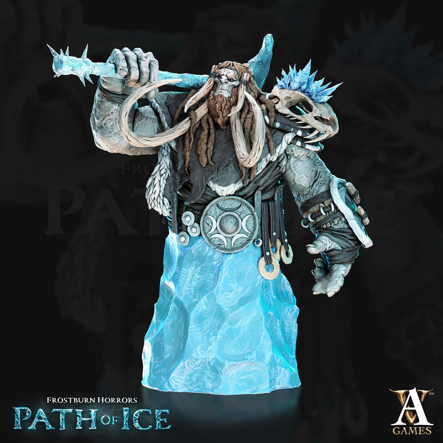 3D Printed Archvillain Games Soturi Bust Frostburn Horrors - Path of Ice 28 32mm D&D - 3D Printing Boss 