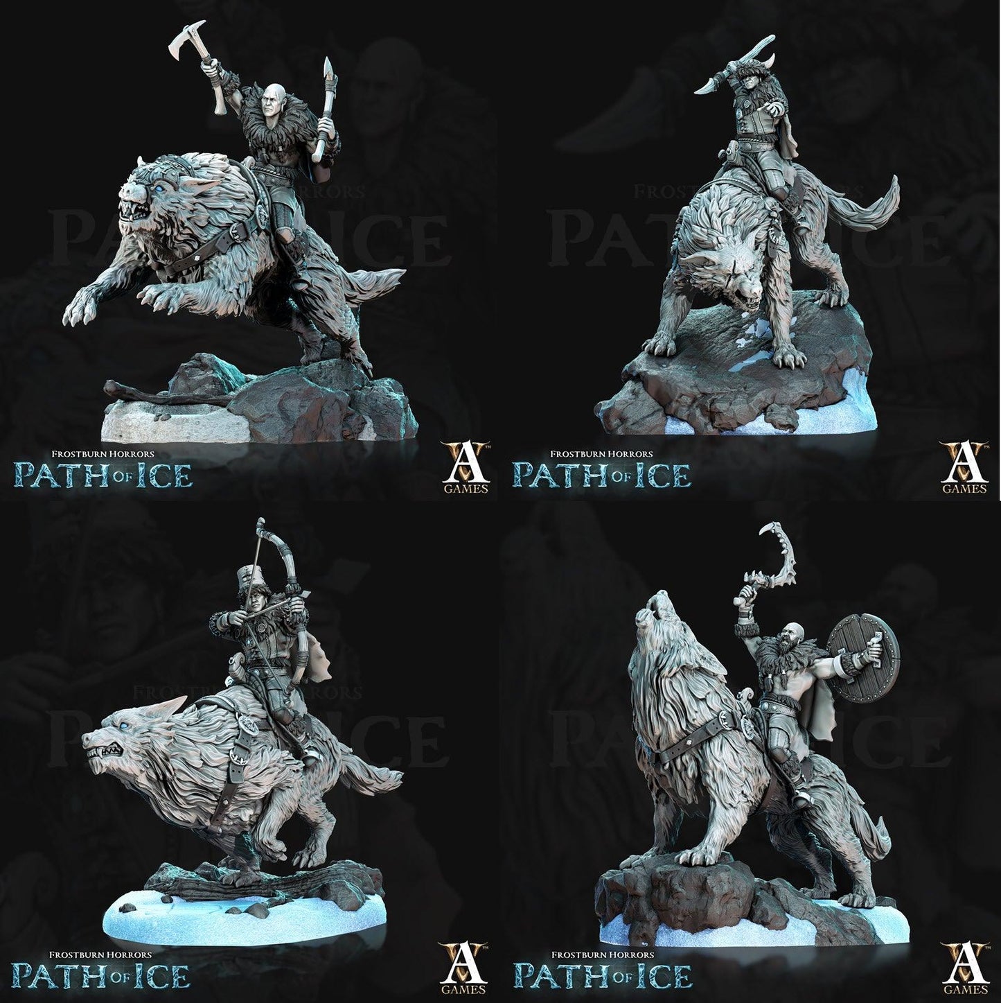 3D Printed Archvillain Games Susimia Icewarg Raiders Frostburn Horrors - Path of Ice 28 32mm D&D - 3D Printing Boss 