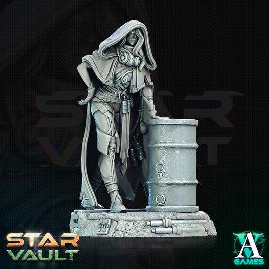 3D Printed Archvillain Games Taryne Wasteland Scavenger The Star Vault 28 32mm D&D - 3D Printing Boss 
