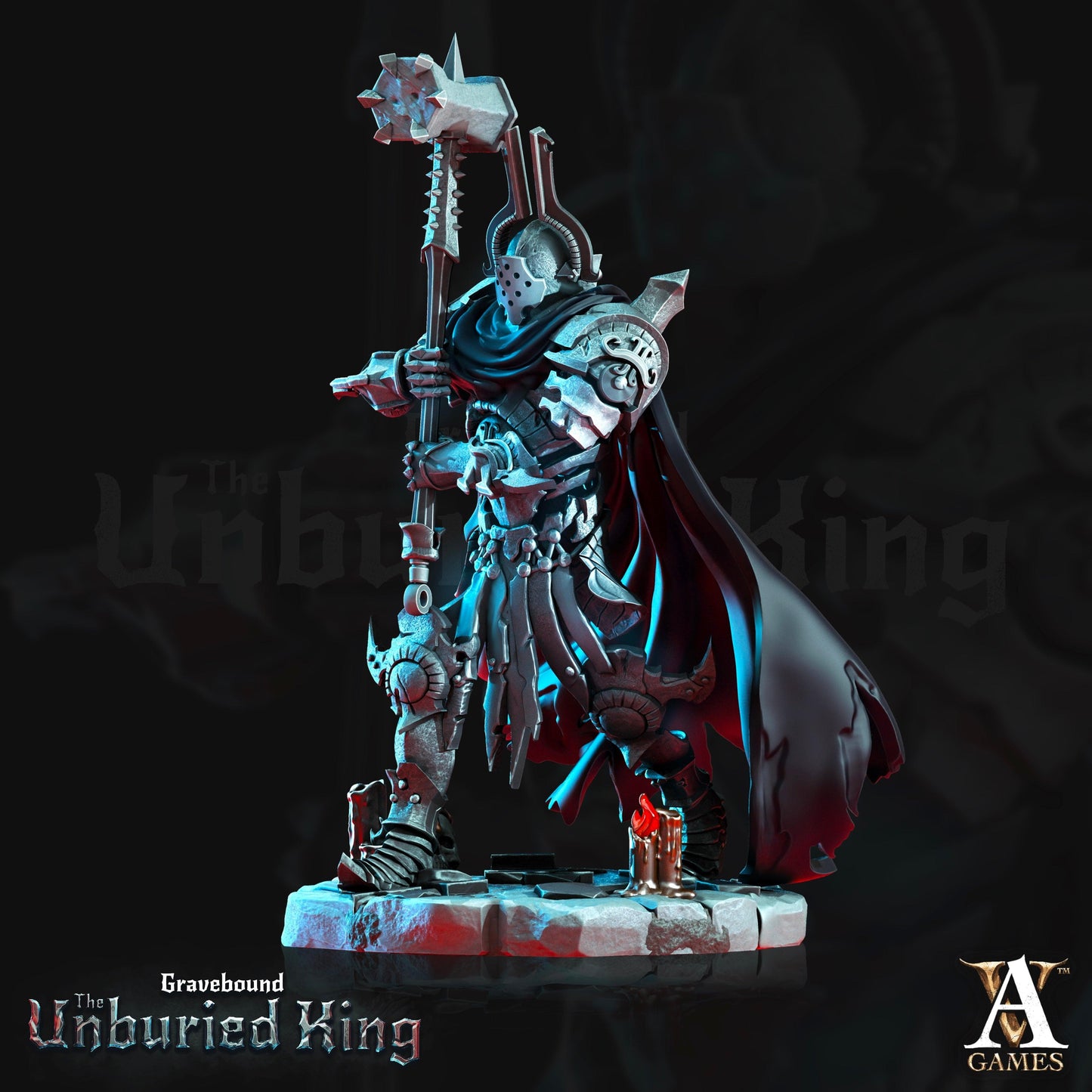 3D Printed Archvillain Games Tenebris Vessels - Gravebound The Unburied King 28 32mm D&D - 3D Printing Boss 