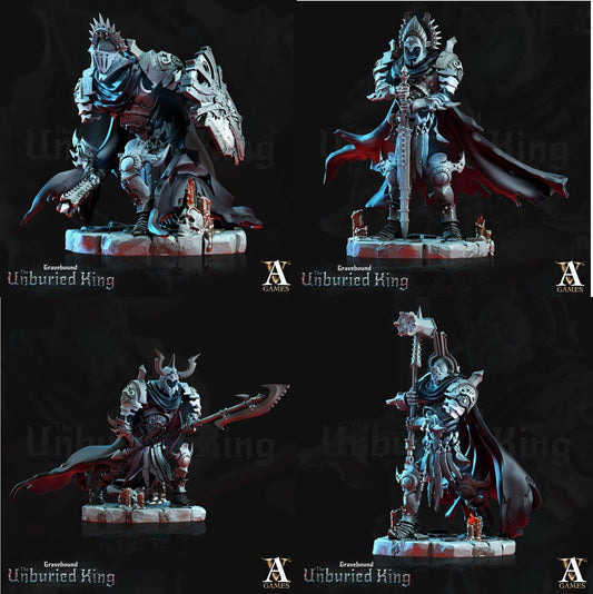 3D Printed Archvillain Games Tenebris Vessels - Gravebound The Unburied King 28 32mm D&D - 3D Printing Boss 