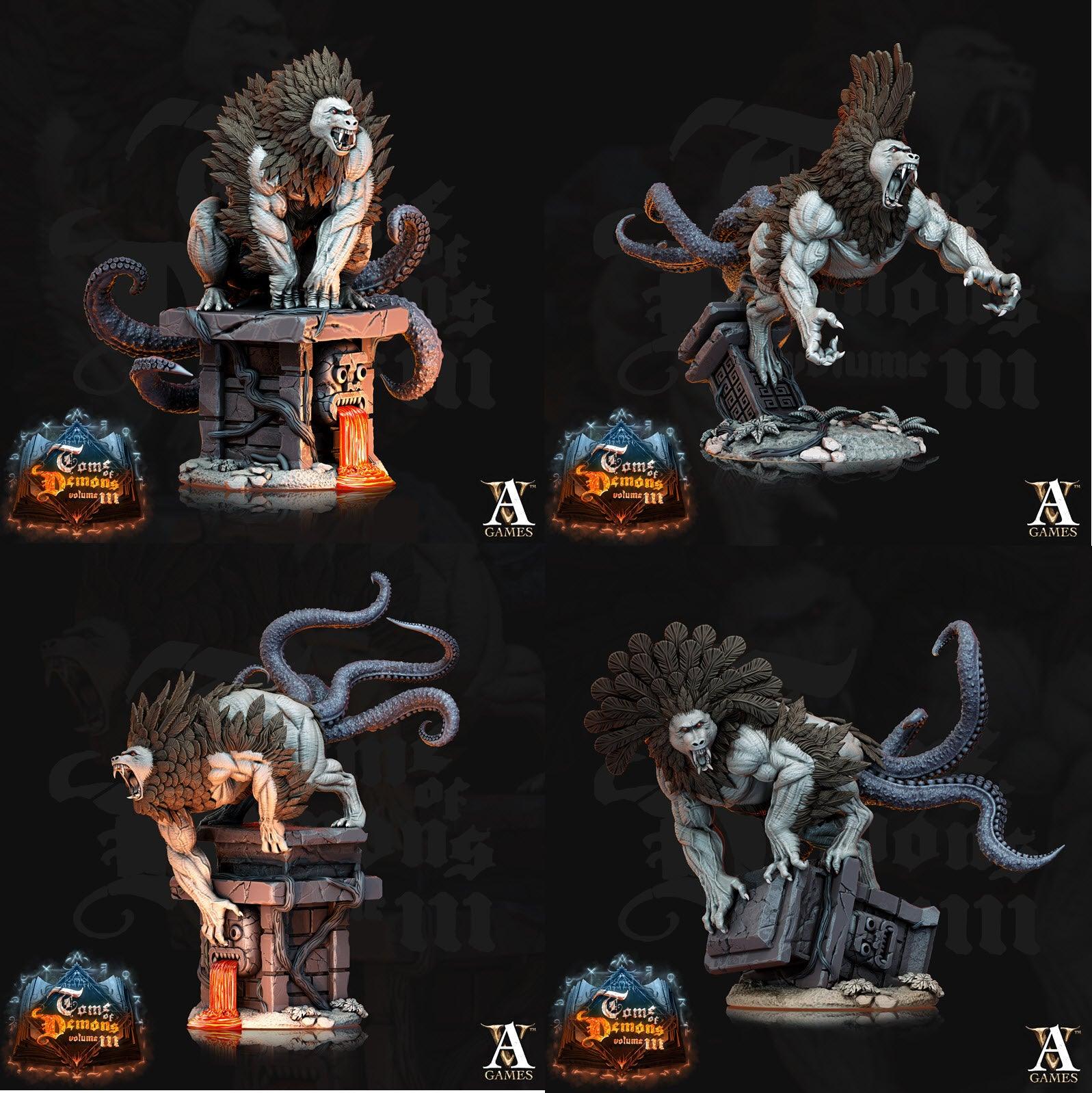 3D Printed Archvillain Games Teraton Shumba Tome of Demons 28 32mm D&D - 3D Printing Boss 