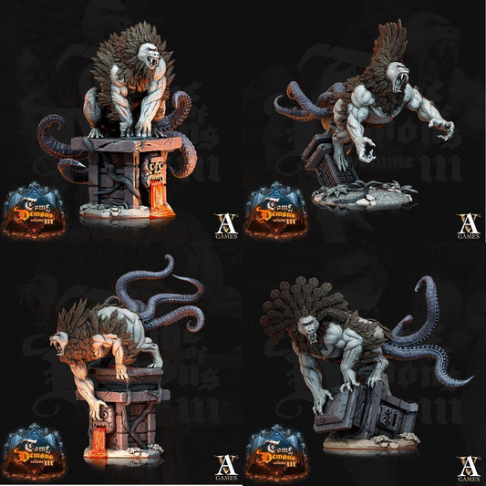 3D Printed Archvillain Games Teraton Shumba Tome of Demons 28 32mm D&D - 3D Printing Boss 