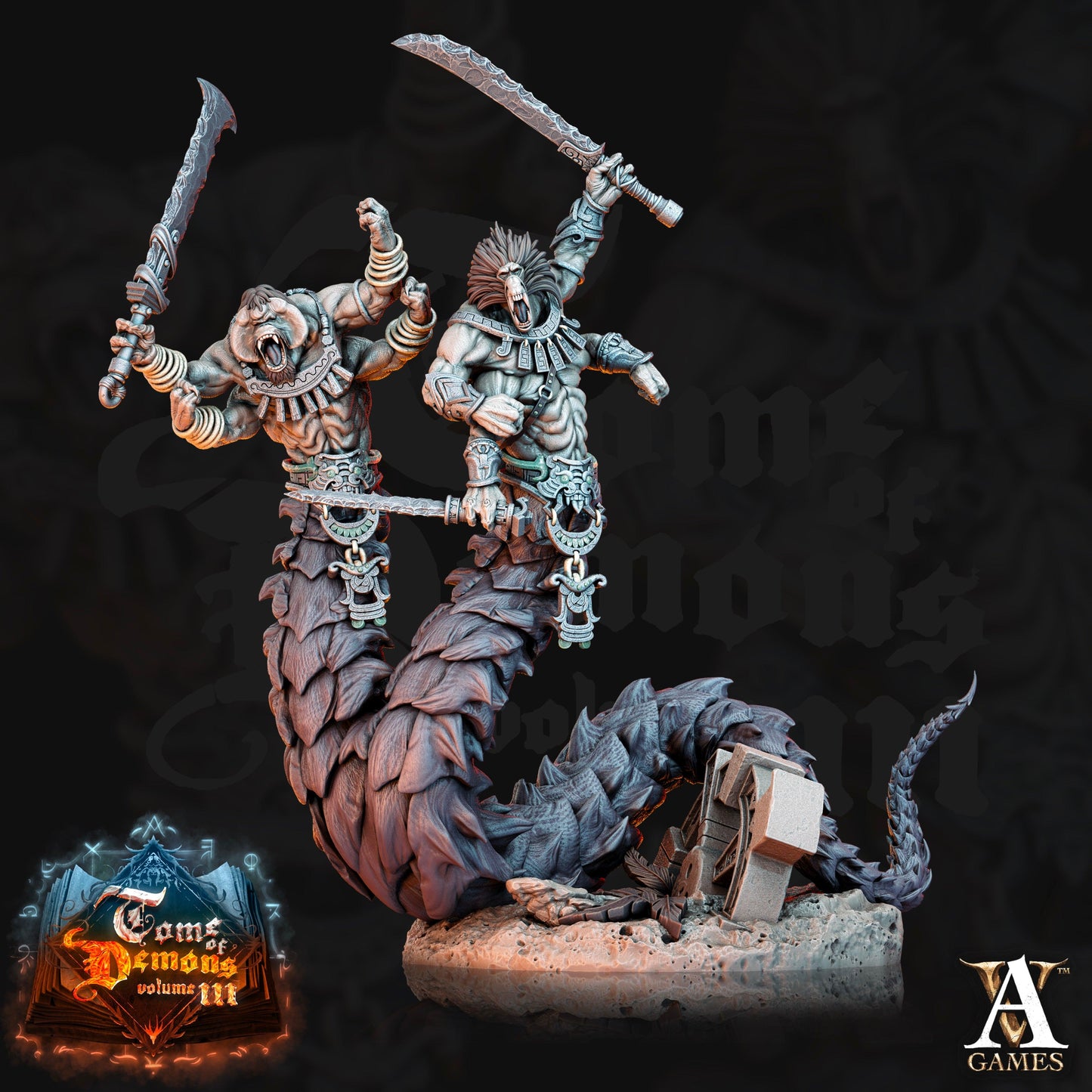 3D Printed Archvillain Games Teraton Tamareth Tome of Demons 28 32mm D&D - 3D Printing Boss 