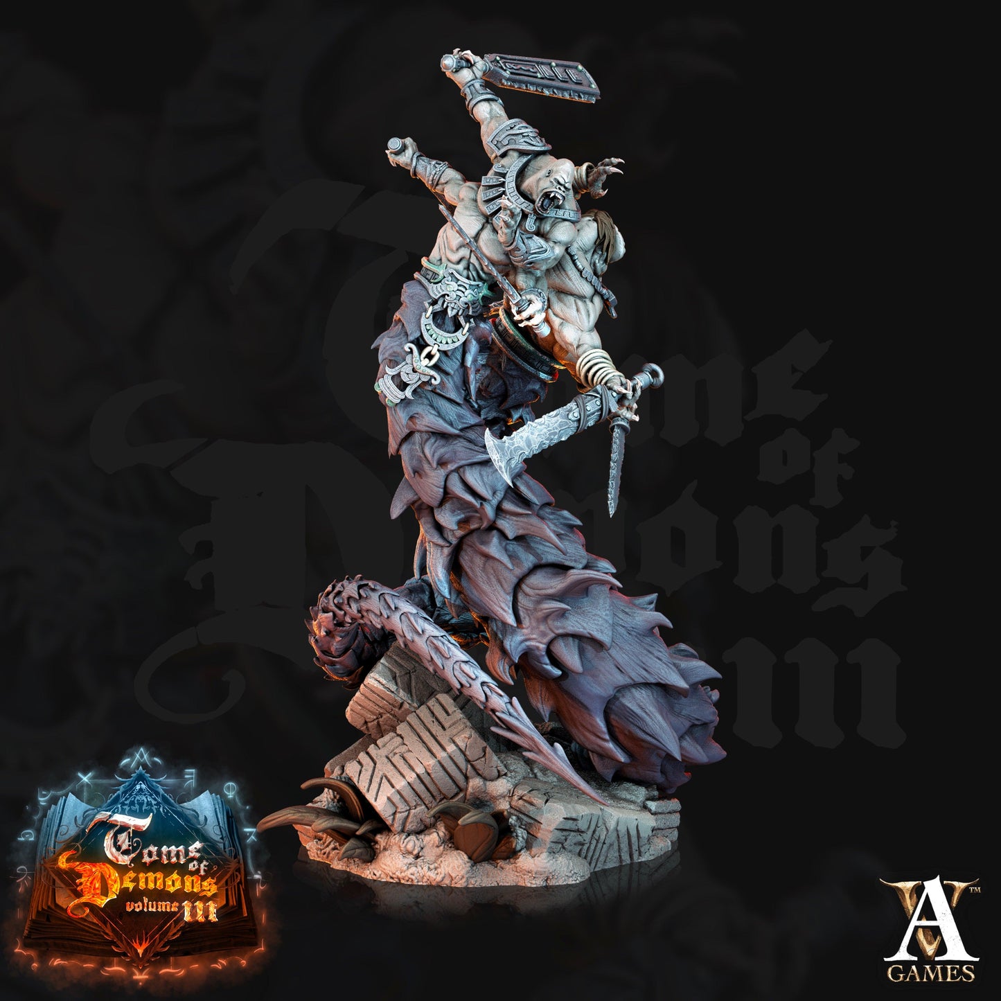 3D Printed Archvillain Games Teraton Tamareth Tome of Demons 28 32mm D&D - 3D Printing Boss 