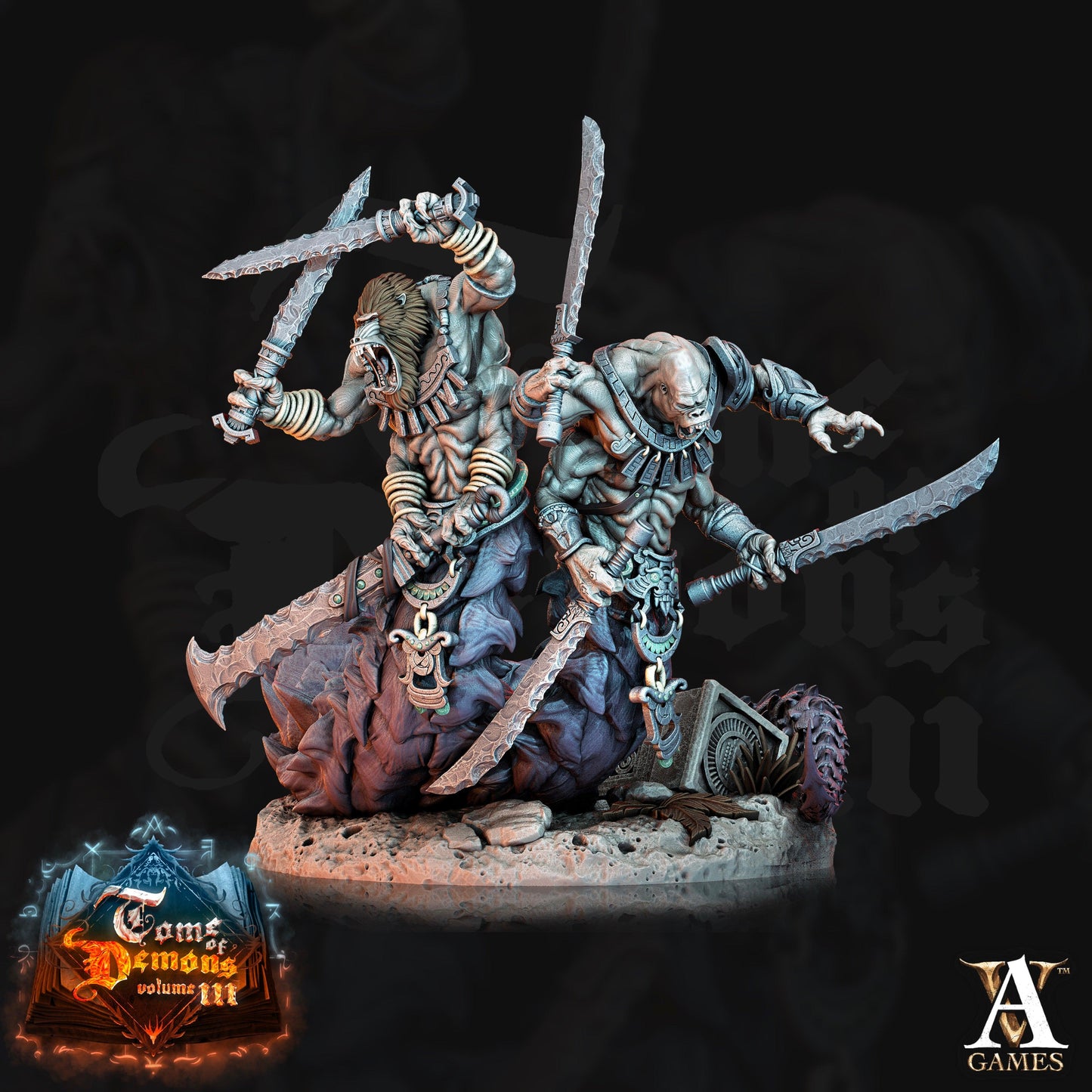 3D Printed Archvillain Games Teraton Tamareth Tome of Demons 28 32mm D&D - 3D Printing Boss 