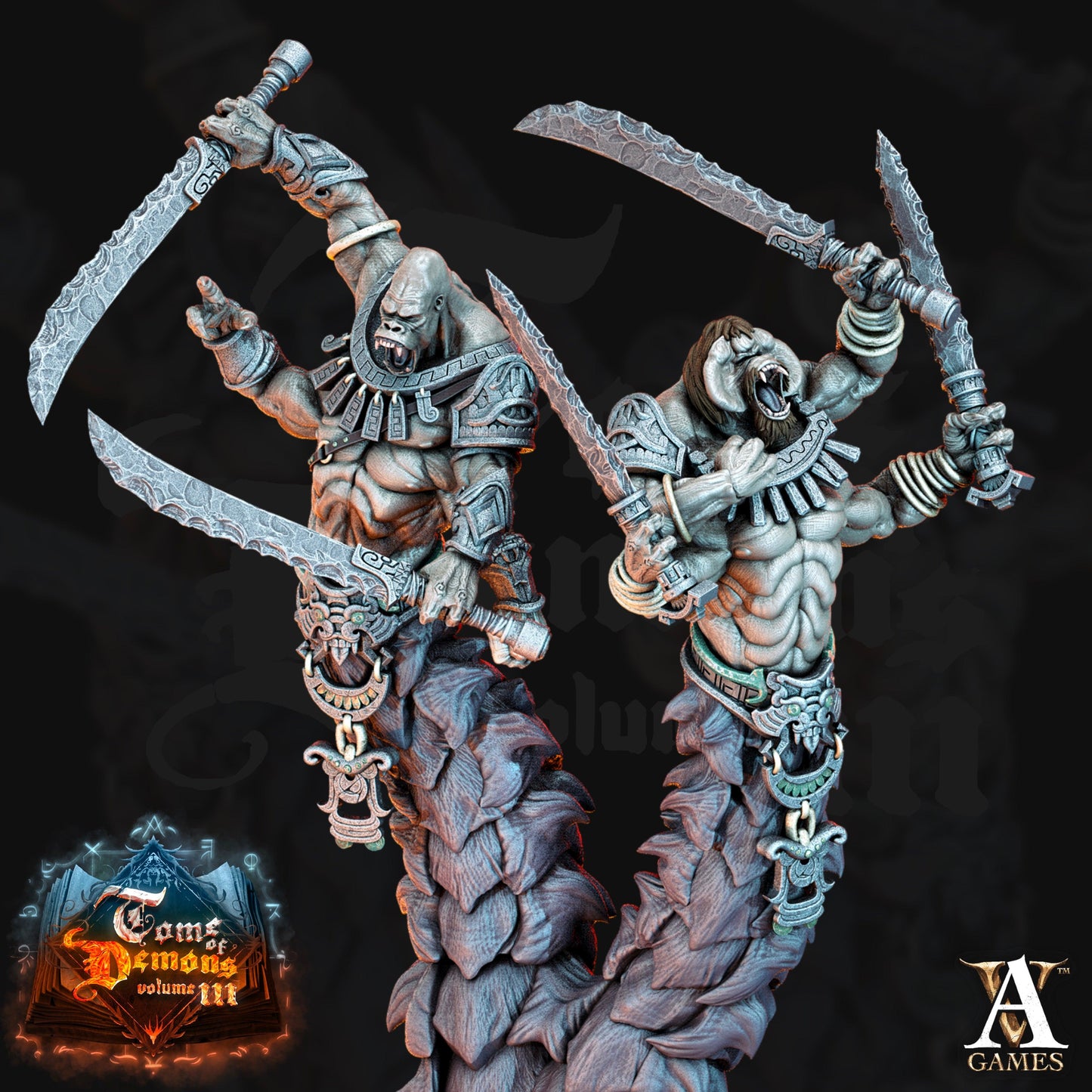 3D Printed Archvillain Games Teraton Tamareth Tome of Demons 28 32mm D&D - 3D Printing Boss 