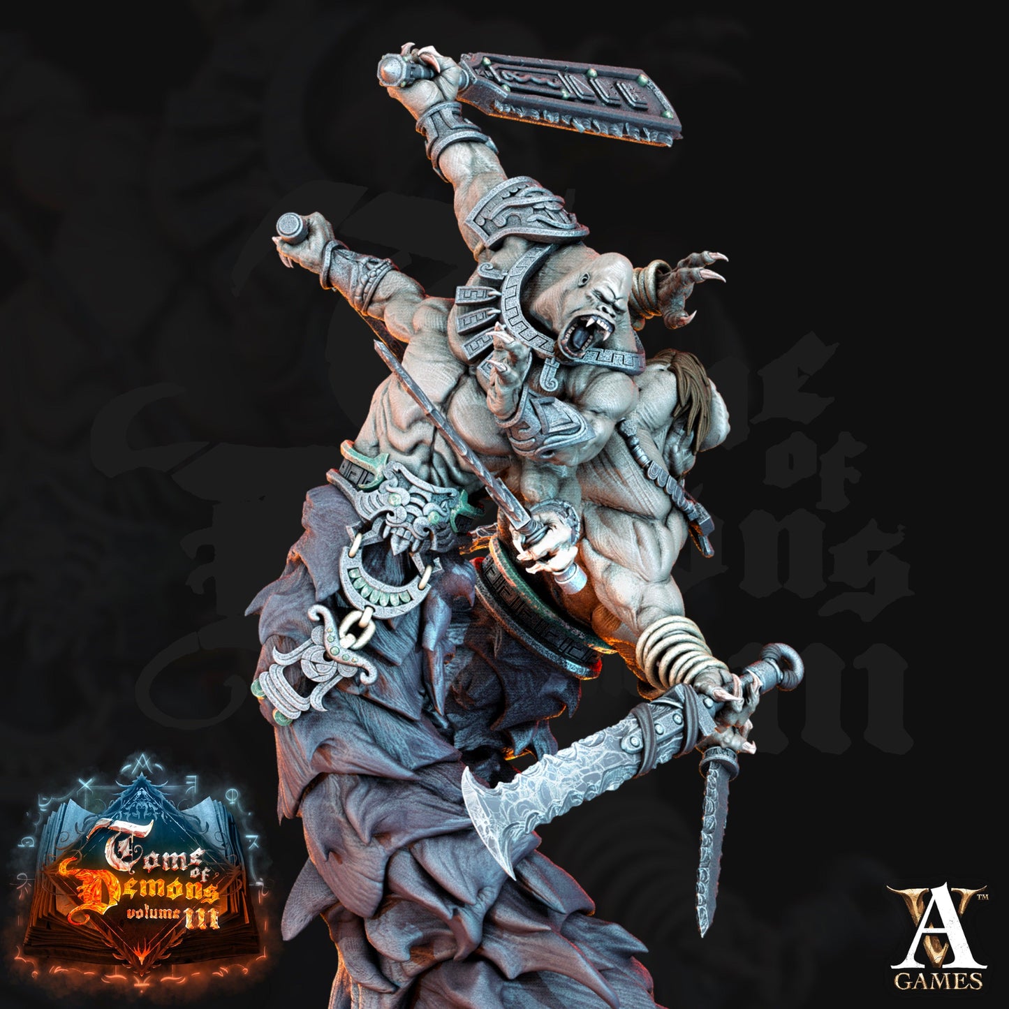 3D Printed Archvillain Games Teraton Tamareth Tome of Demons 28 32mm D&D - 3D Printing Boss 