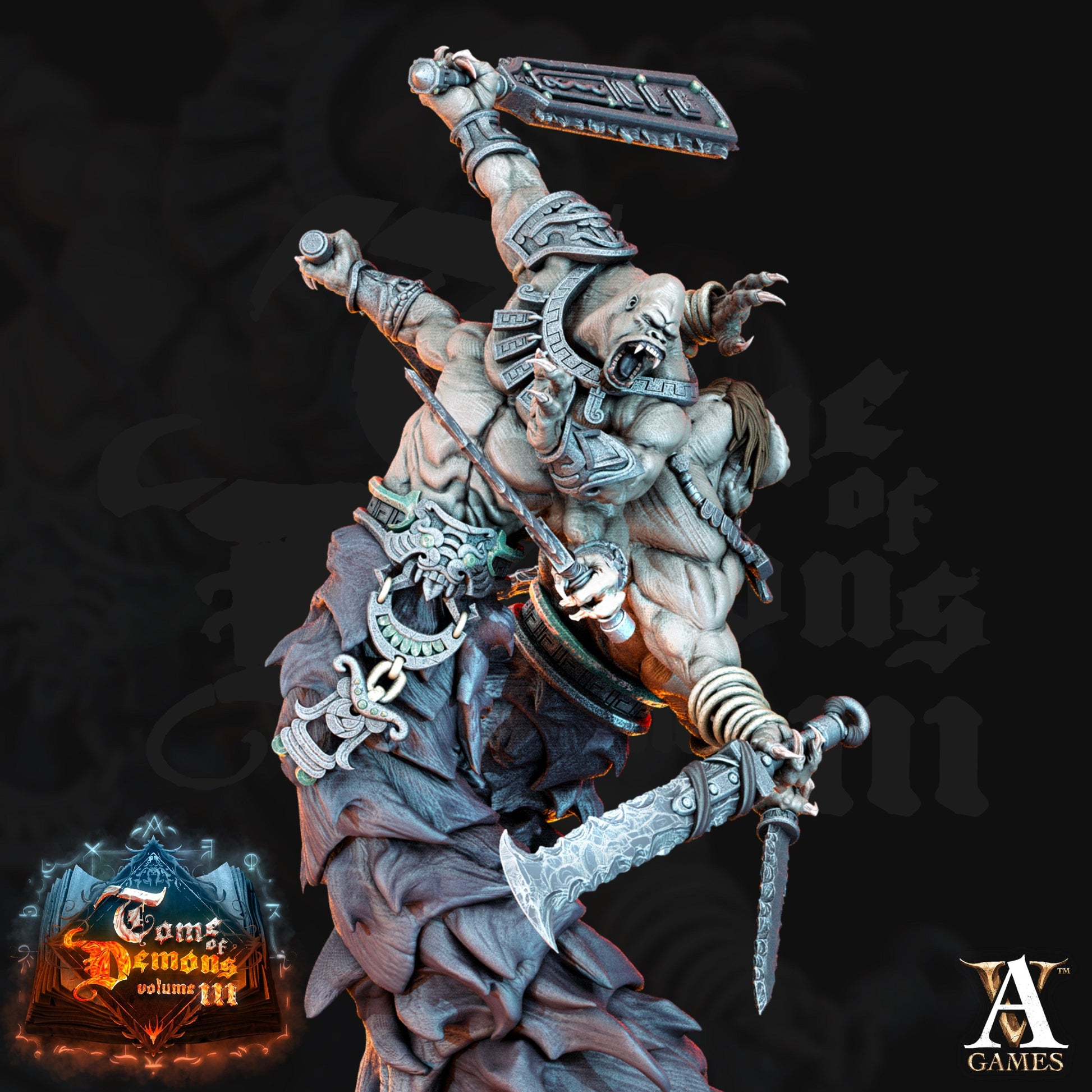 3D Printed Archvillain Games Teraton Tamareth Tome of Demons 28 32mm D&D - 3D Printing Boss 