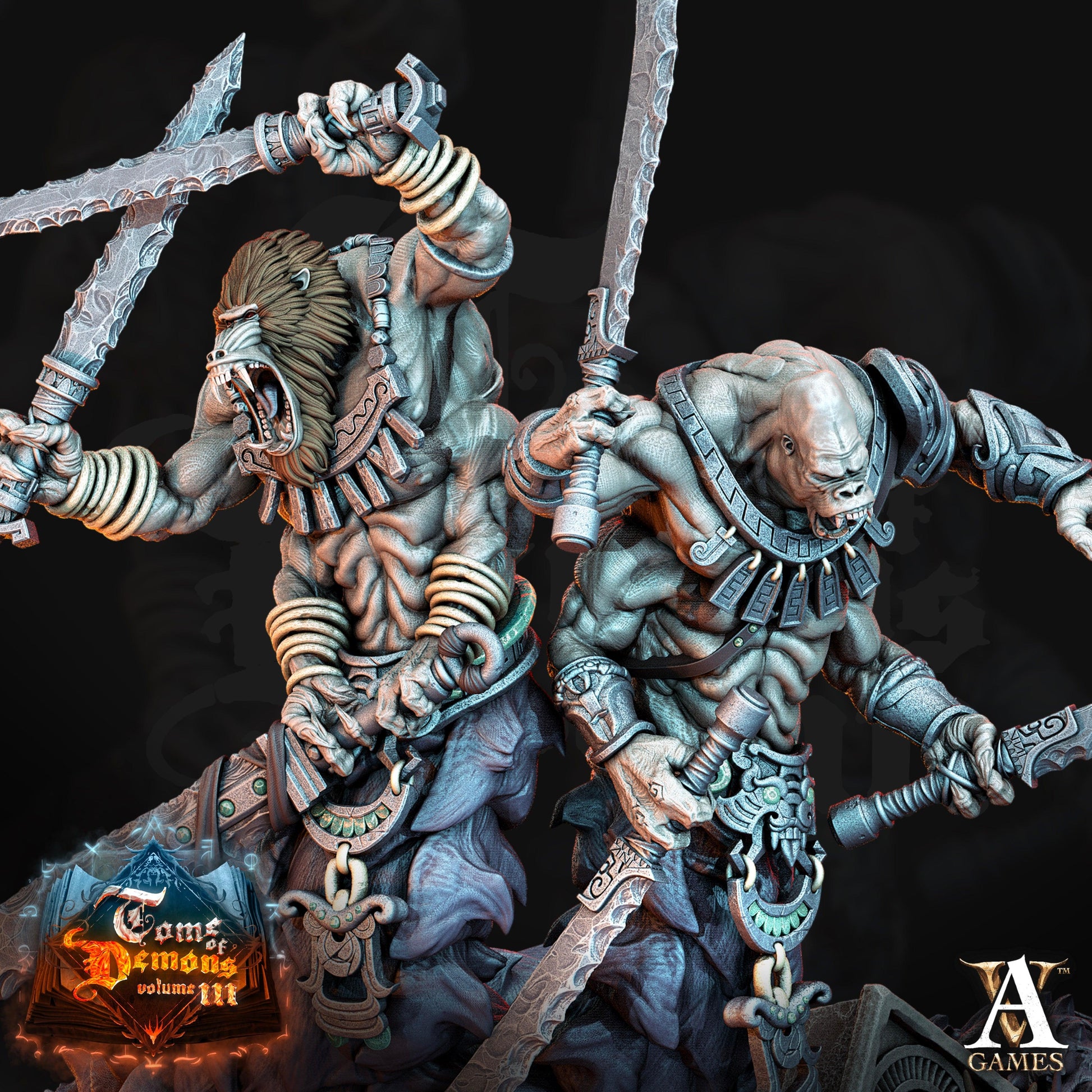 3D Printed Archvillain Games Teraton Tamareth Tome of Demons 28 32mm D&D - 3D Printing Boss 