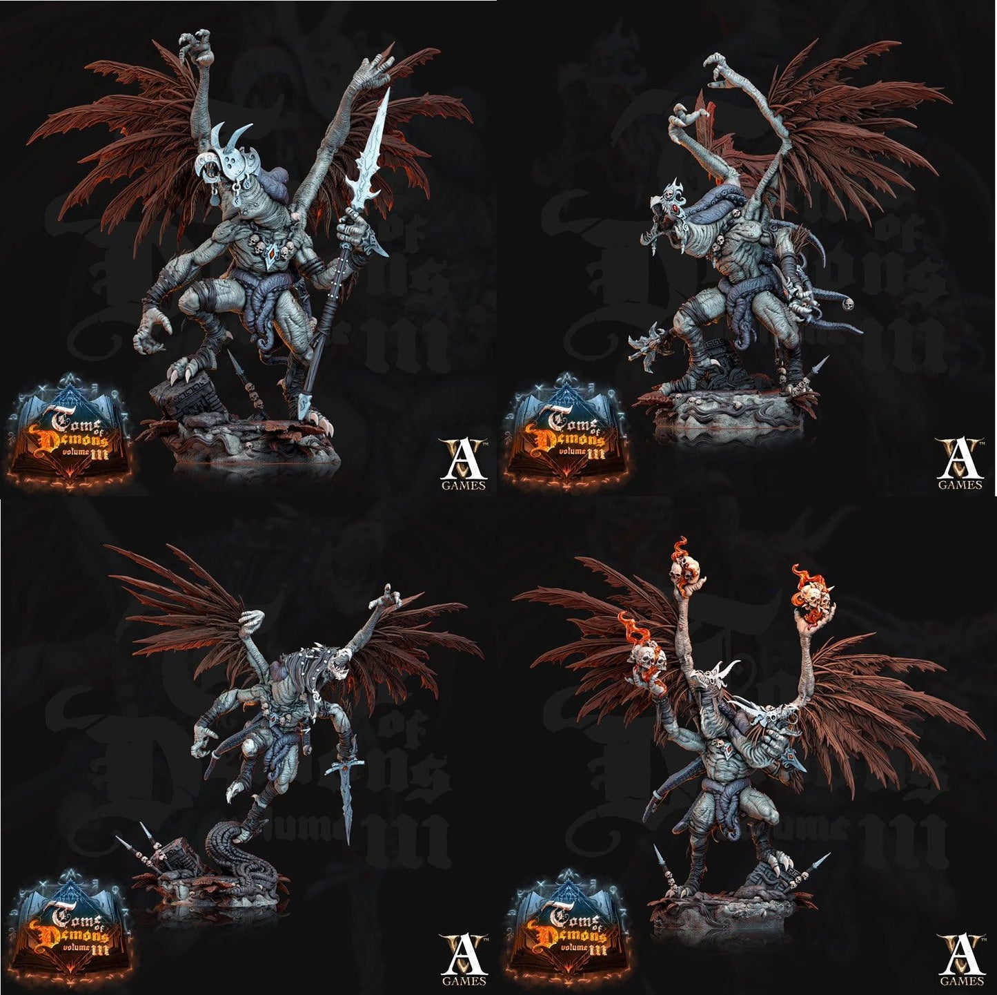 3D Printed Archvillain Games Teraton Vulduk Tome of Demons 28 32mm D&D - 3D Printing Boss 