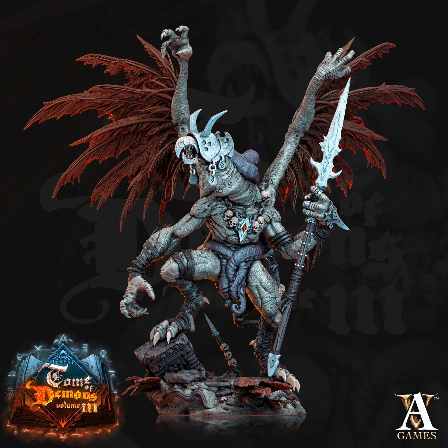 3D Printed Archvillain Games Teraton Vulduk Tome of Demons 28 32mm D&D - 3D Printing Boss 