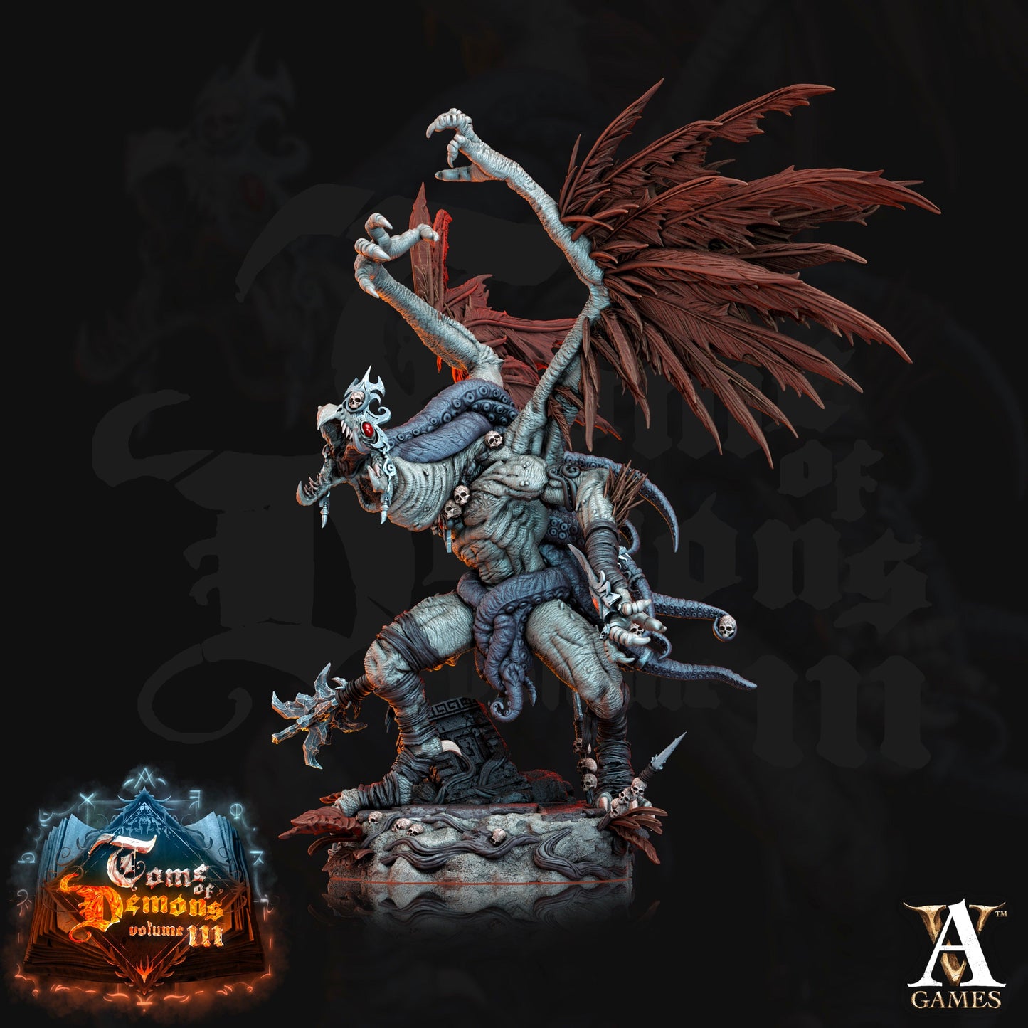 3D Printed Archvillain Games Teraton Vulduk Tome of Demons 28 32mm D&D - 3D Printing Boss 