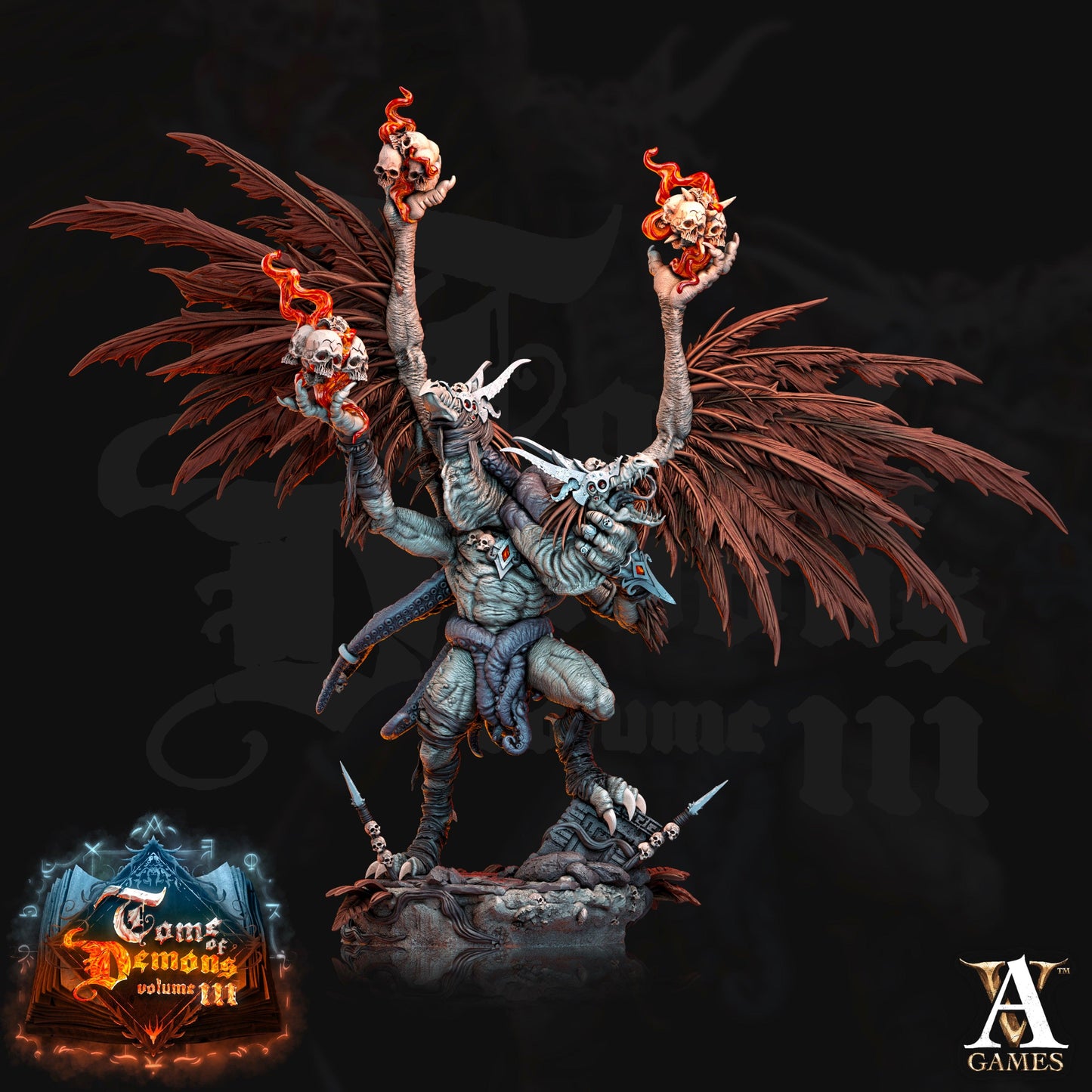 3D Printed Archvillain Games Teraton Vulduk Tome of Demons 28 32mm D&D - 3D Printing Boss 