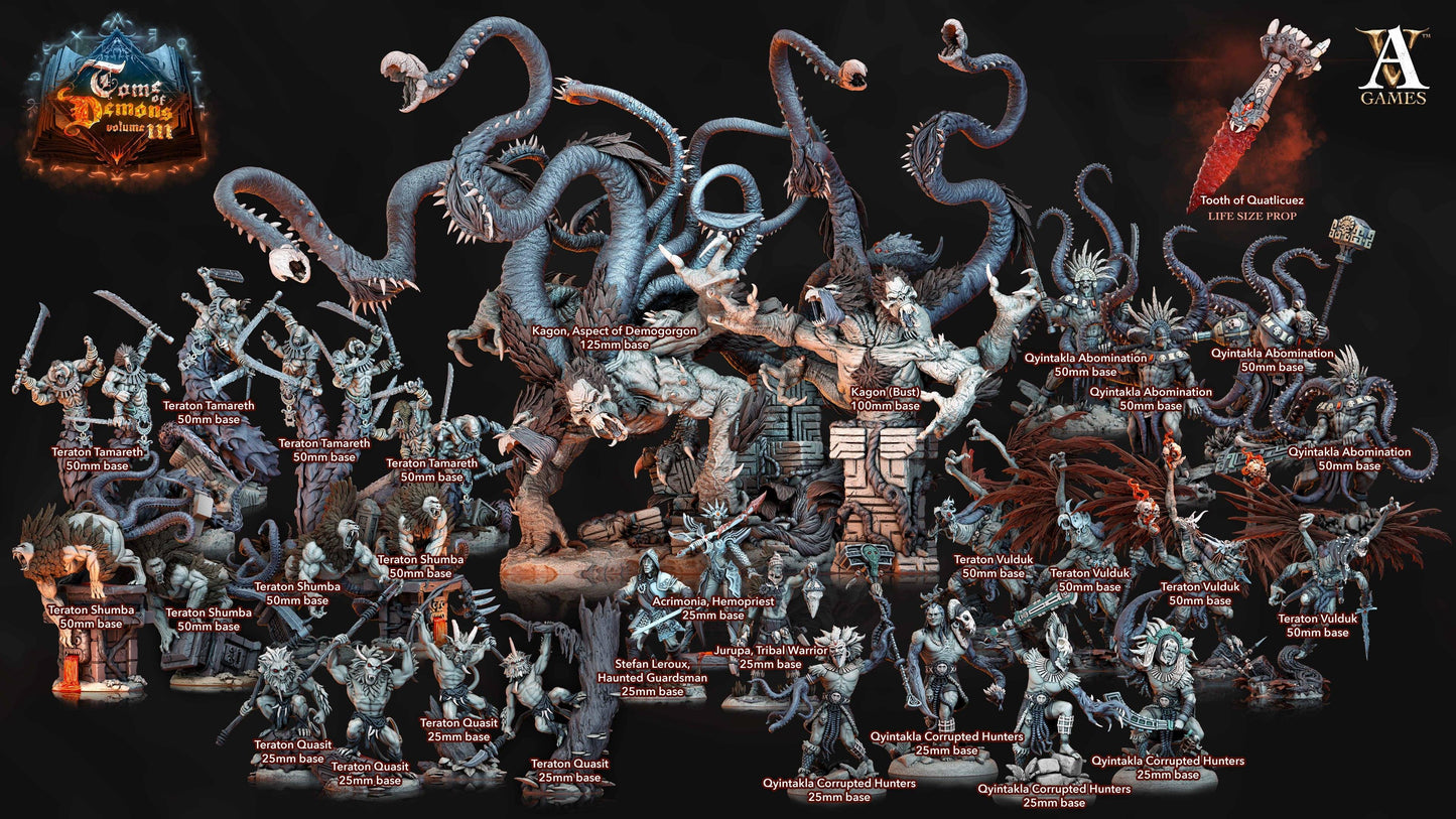 3D Printed Archvillain Games Teraton Vulduk Tome of Demons 28 32mm D&D - 3D Printing Boss 