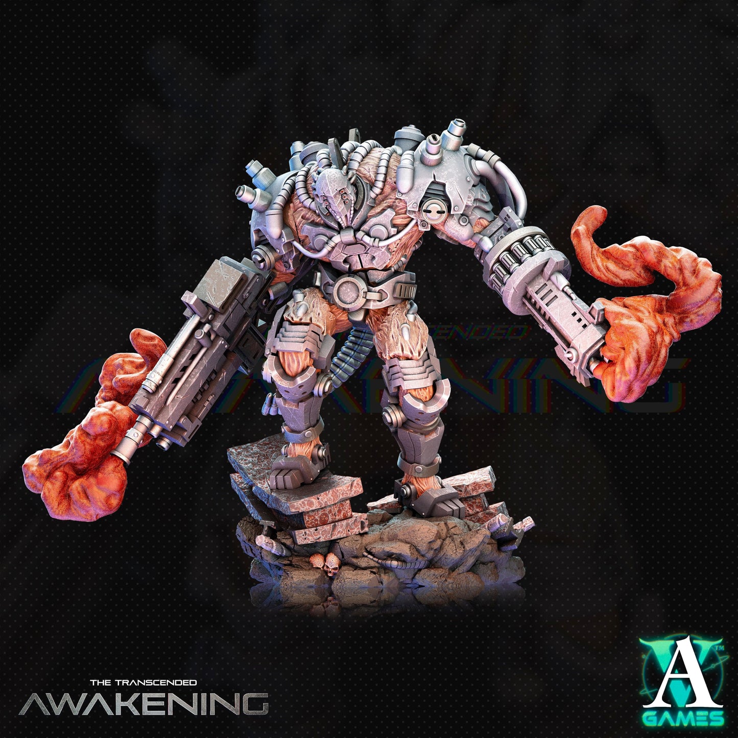 3D Printed Archvillain Games Trancended Fleshgrafts - The Transcended 28 32mm D&D - 3D Printing Boss 