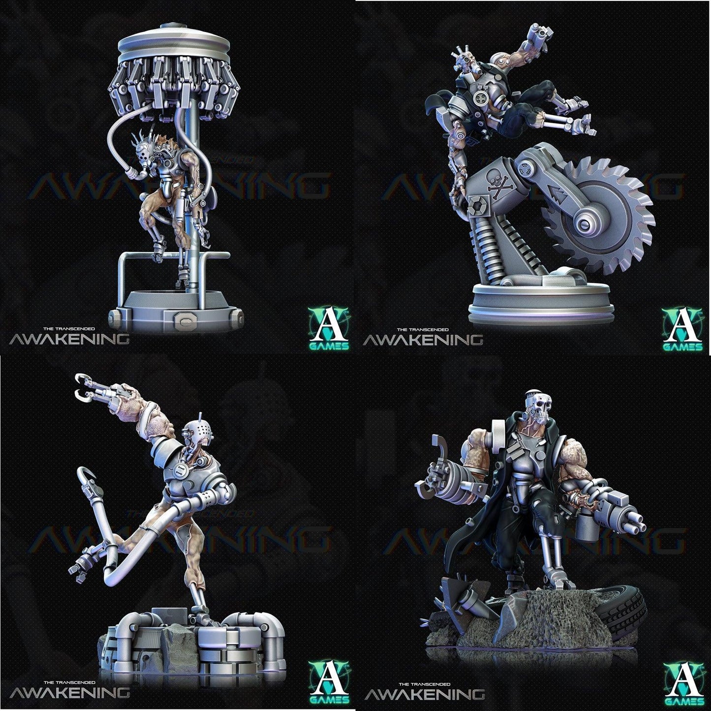 3D Printed Archvillain Games Trancended Lablumps - The Transcended 28 32mm D&D - 3D Printing Boss 