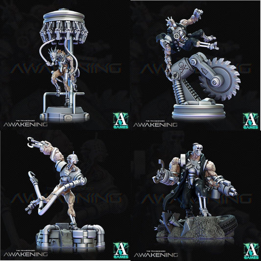 3D Printed Archvillain Games Trancended Lablumps - The Transcended 28 32mm D&D - 3D Printing Boss 