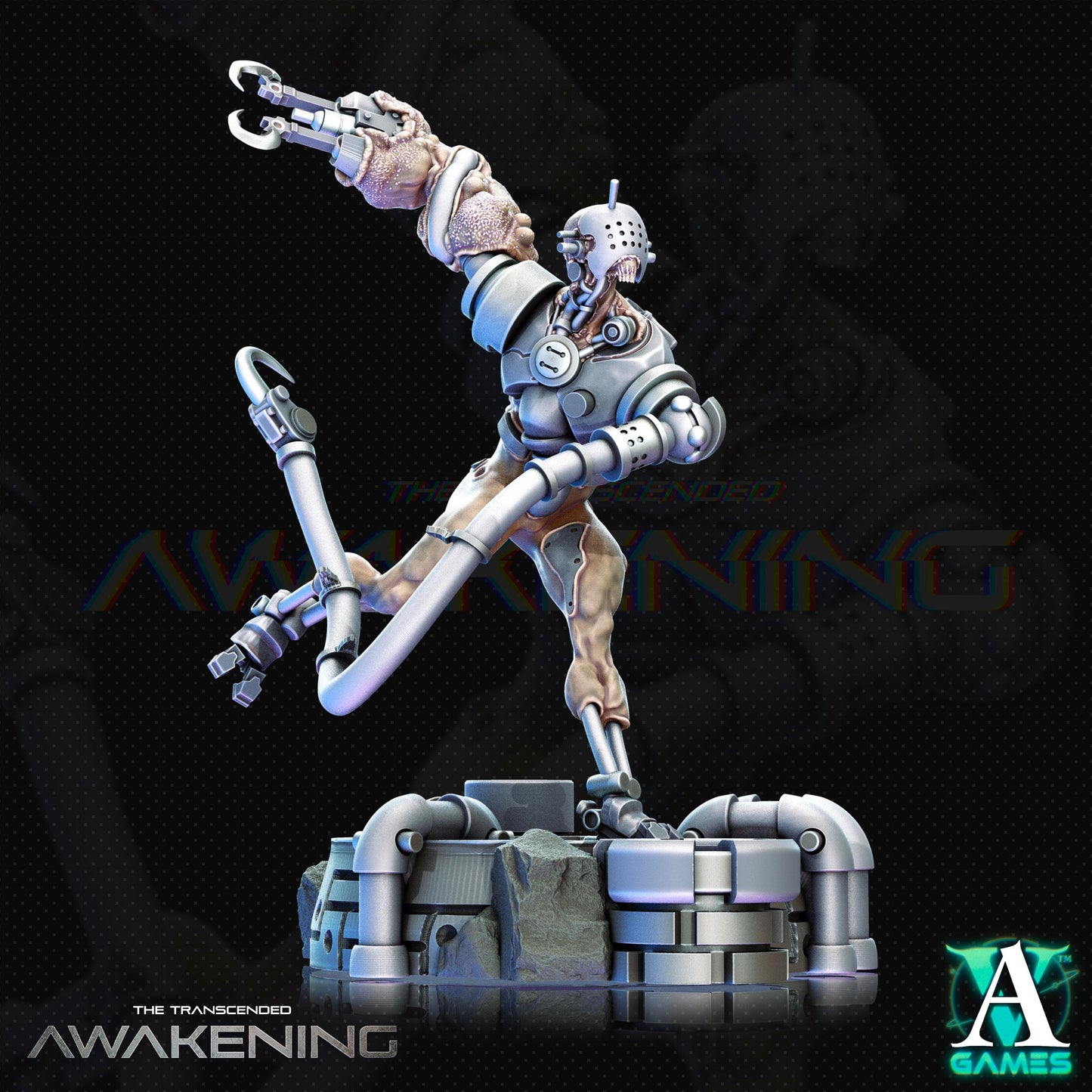 3D Printed Archvillain Games Trancended Lablumps - The Transcended 28 32mm D&D - 3D Printing Boss 